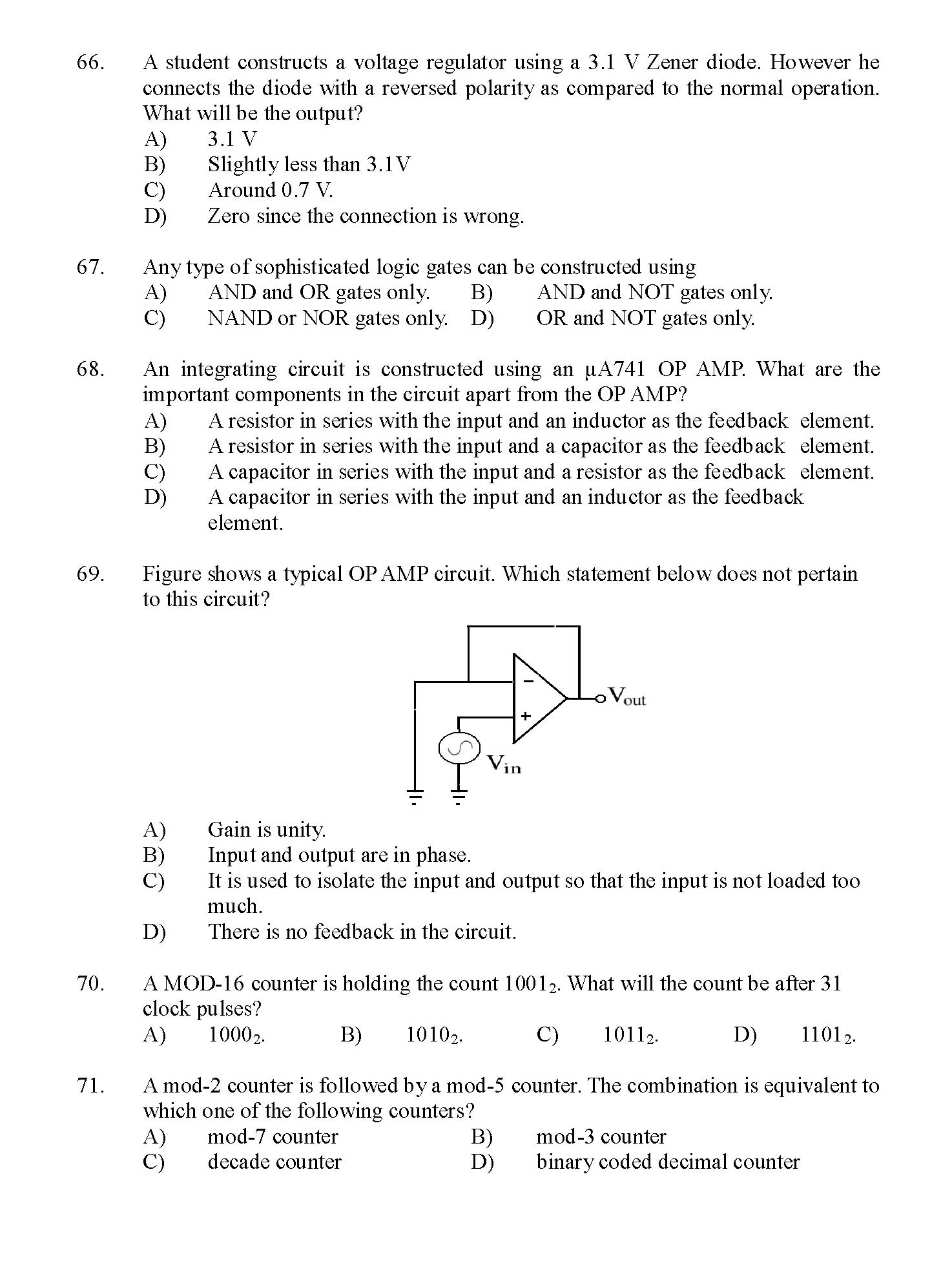Kerala SET Physics Exam 2016 Question Code 16124 A 10