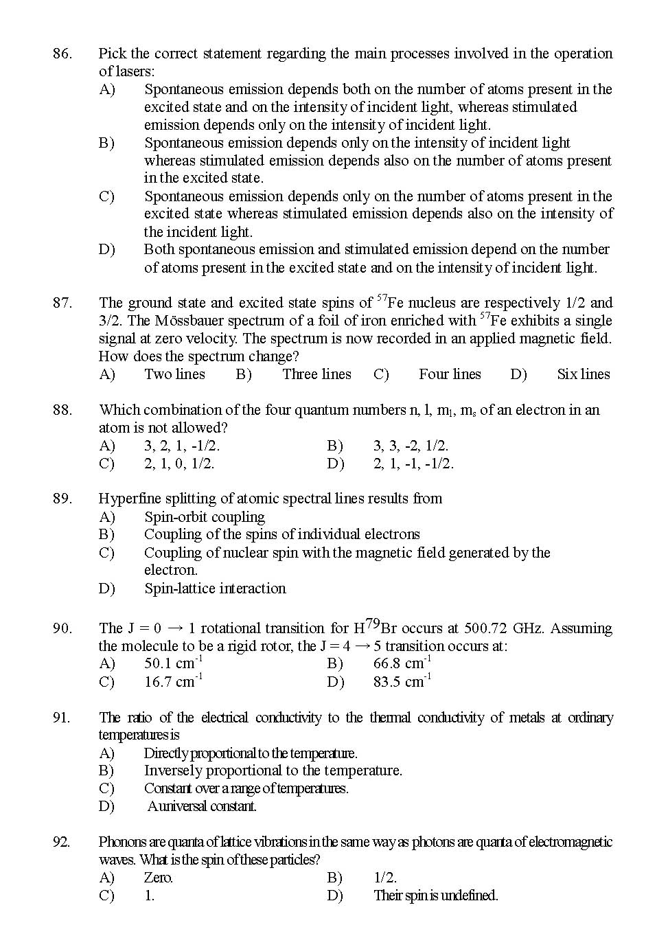 Kerala SET Physics Exam 2016 Question Code 16124 A 13