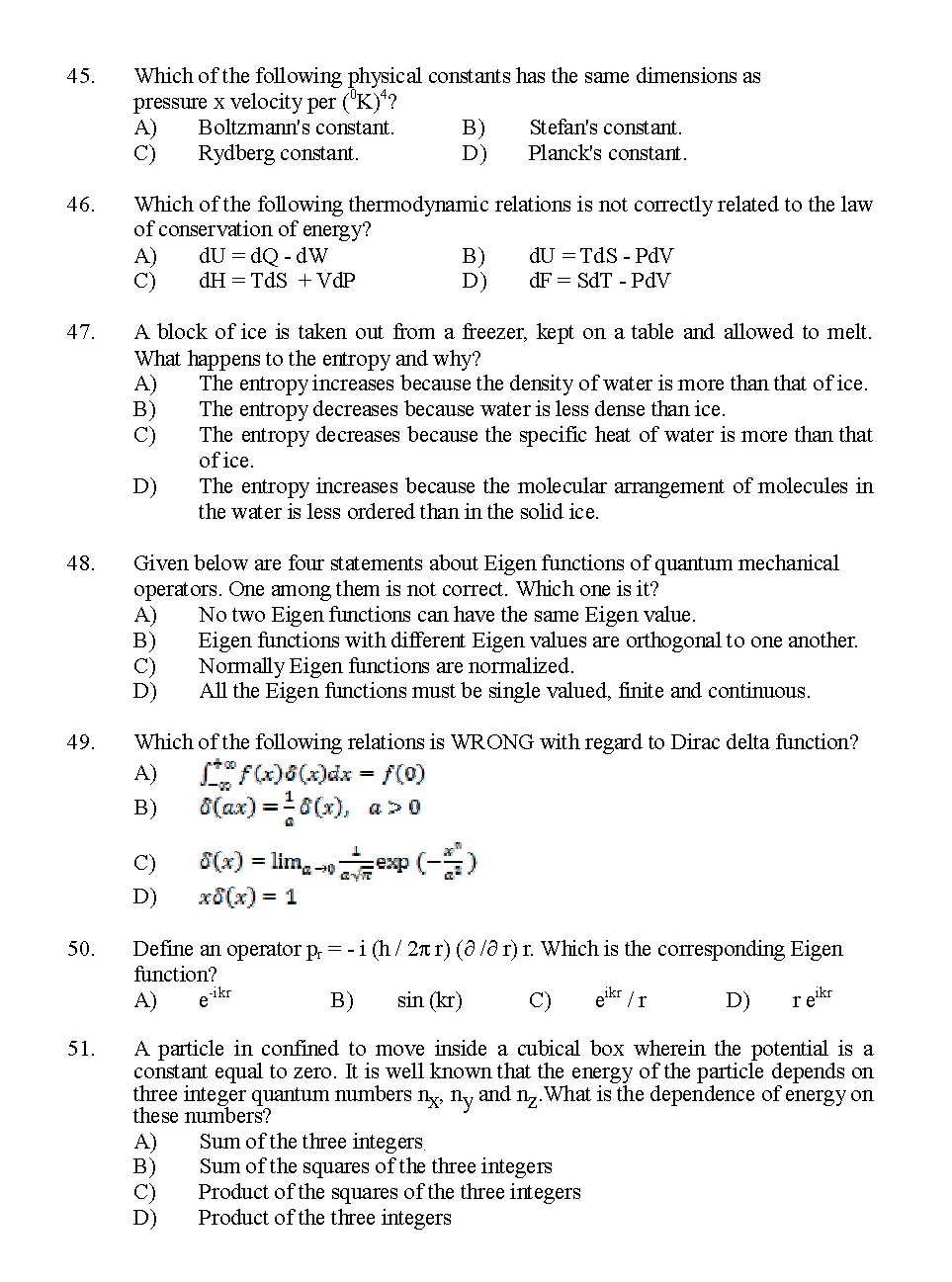 Kerala SET Physics Exam 2016 Question Code 16124 A 7