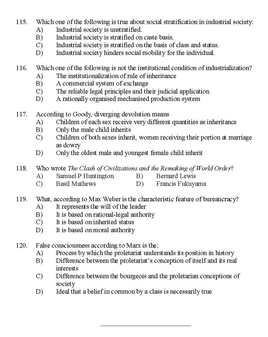 Kerala SET Political Science Exam 2015 Question Code 15625 16