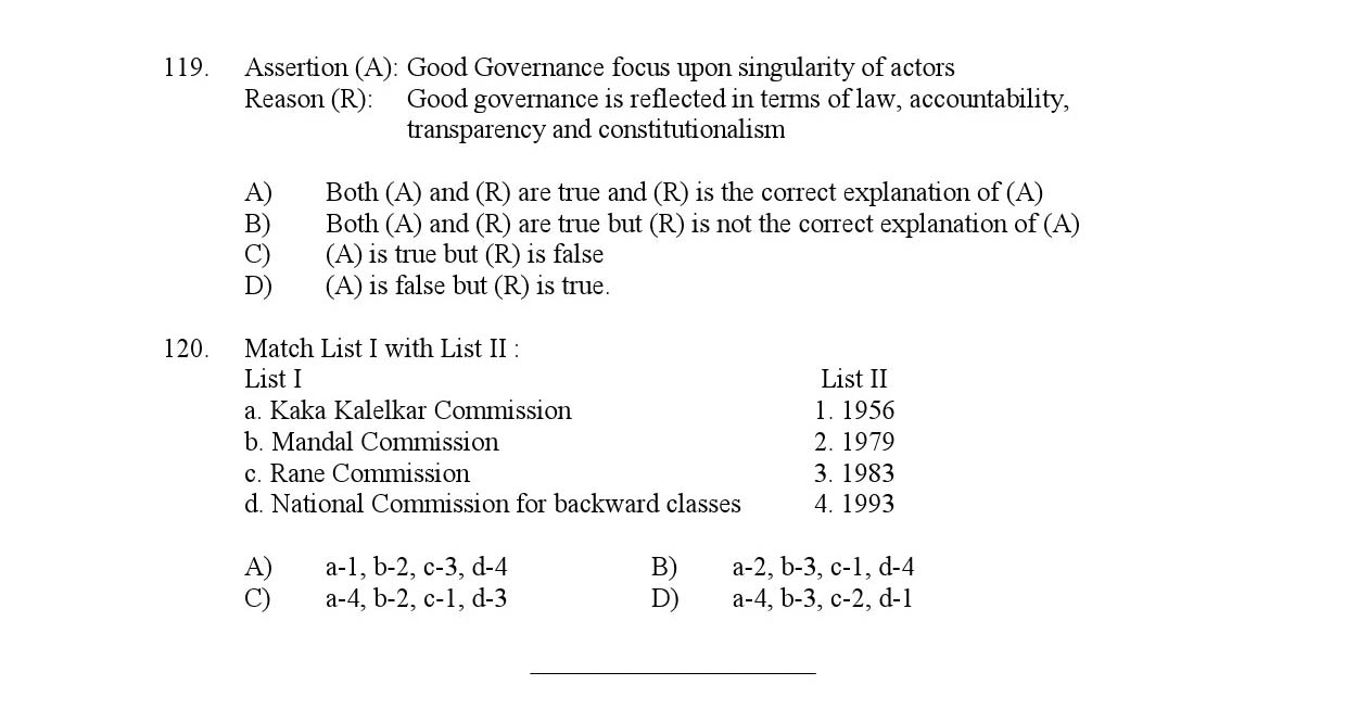 Kerala SET Political Science Exam Question Paper February 2020 13