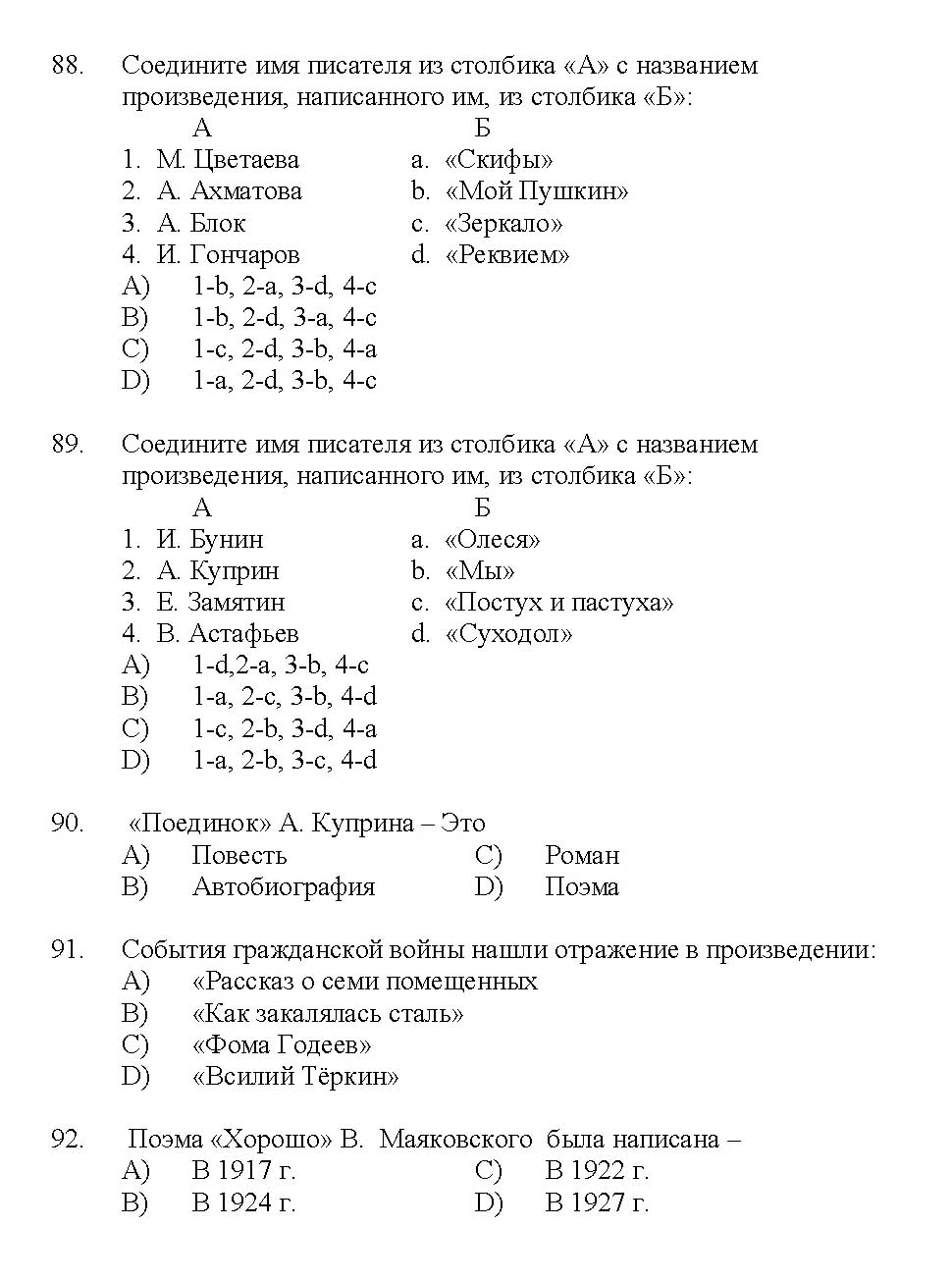 Kerala SET Russian Exam 2017 Question Code 17227 A 15