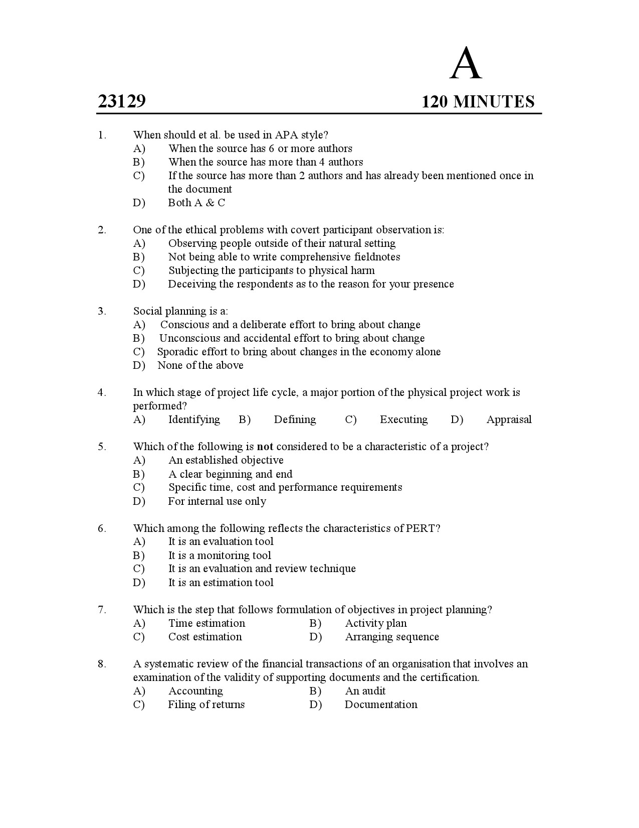 Kerala SET Social Work Exam Question Paper January 2023 1