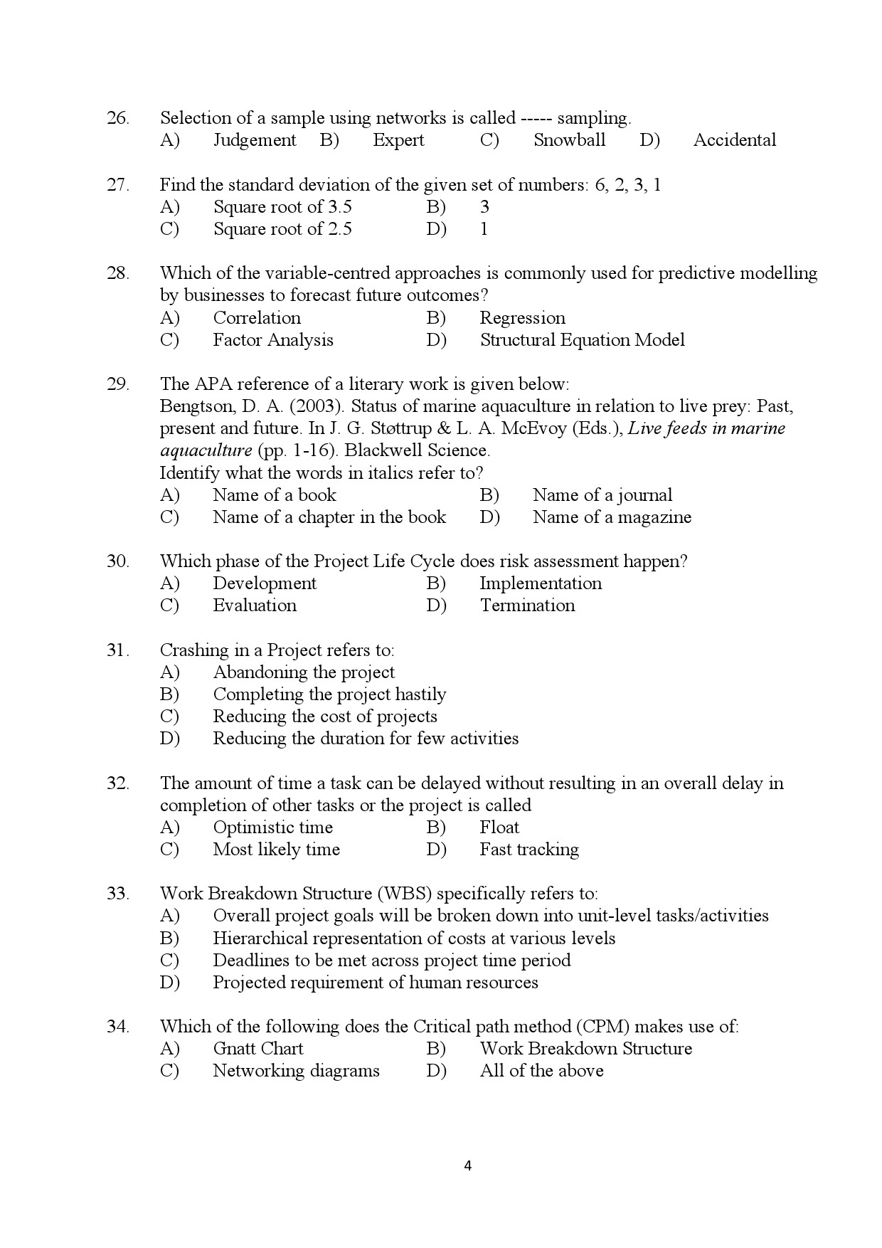 Kerala SET Social Work Exam Question Paper July 2024 4