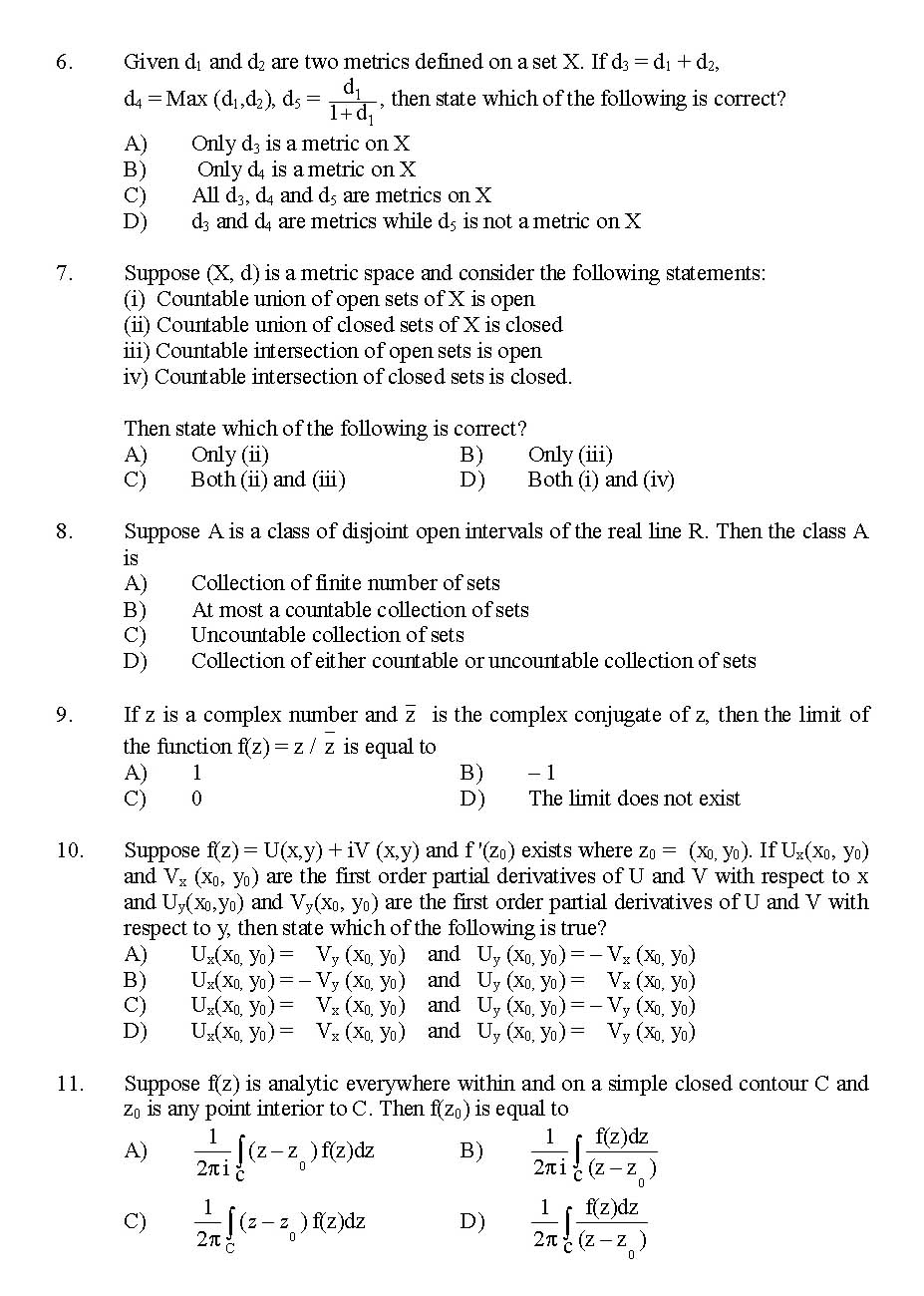 Kerala SET Statistics Exam 2015 Question Code 15631 2