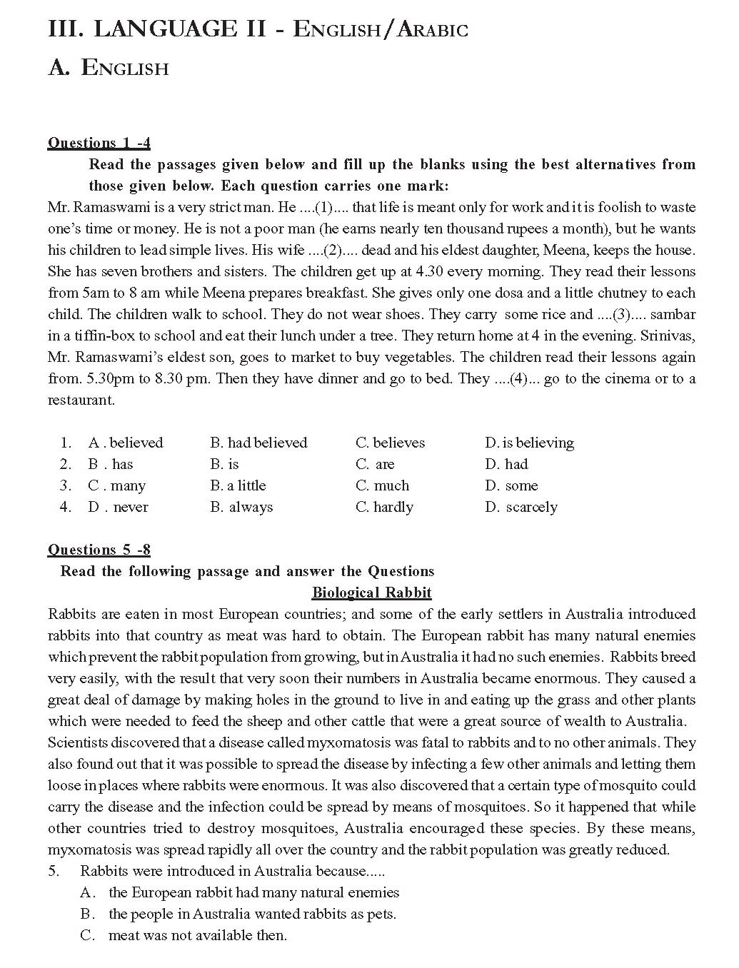 KTET Category I Paper I Question Paper with Answers 2012 6