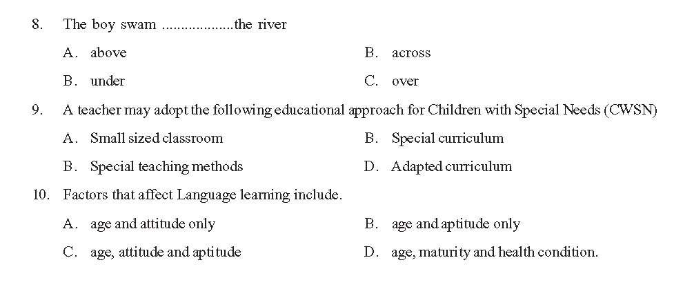 KTET Category II Paper II Question Paper with Answers 2012 11