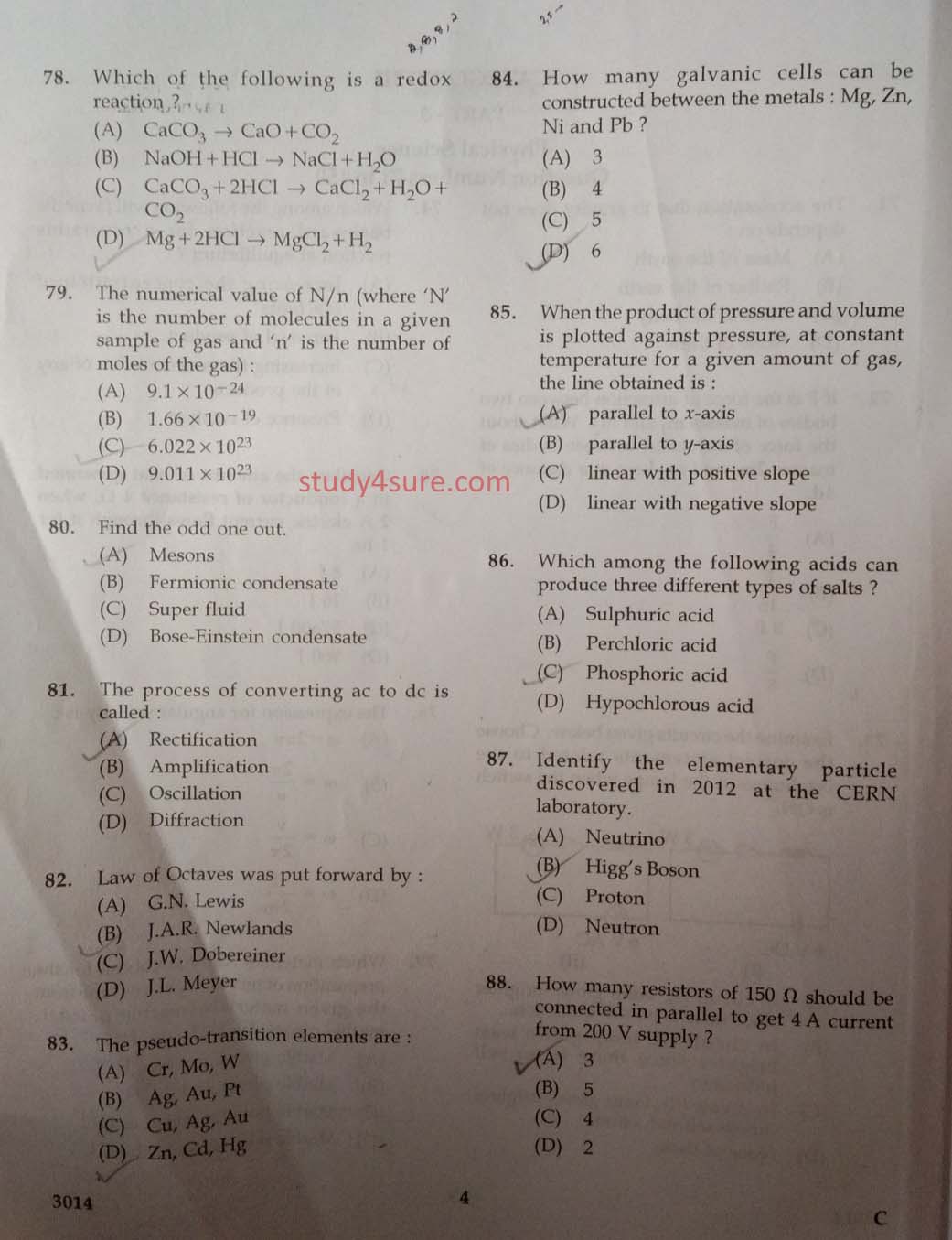 KTET Category III Part 3 Physical Science December 2020 2