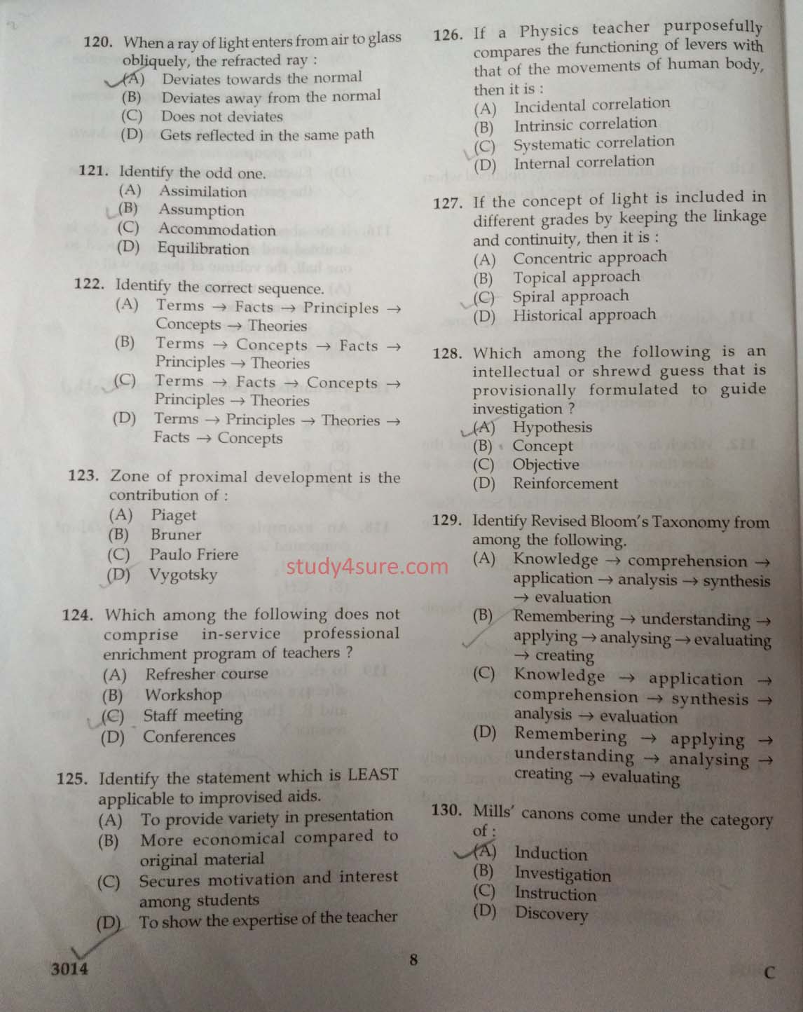 KTET Category III Part 3 Physical Science December 2020 6