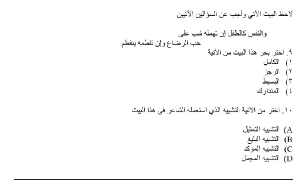 KTET Category IV Arabic Sample Question Paper with Answers 2012 3