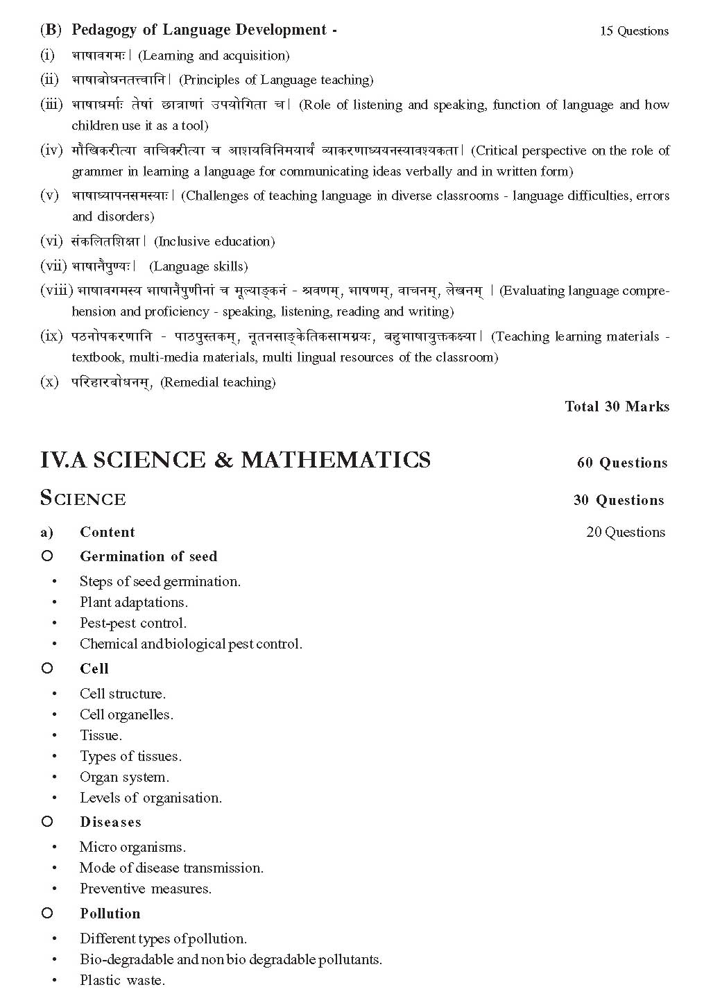 KTET Exam Syllabus for Category II Paper II Examination of The Year 2012 10