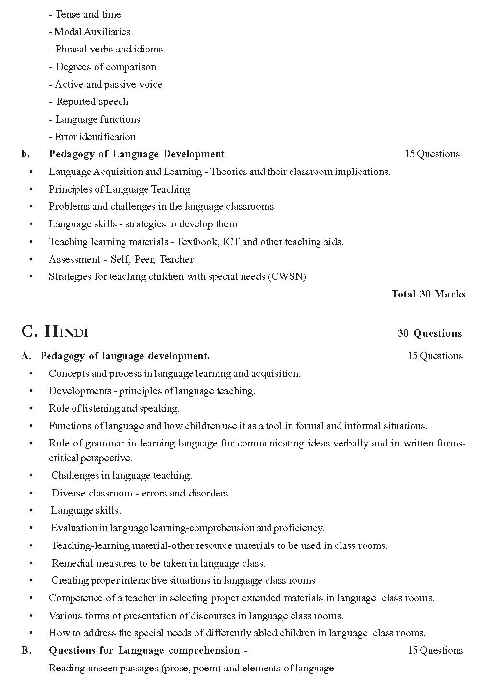 KTET Exam Syllabus for Category II Paper II Examination of The Year 2012 6
