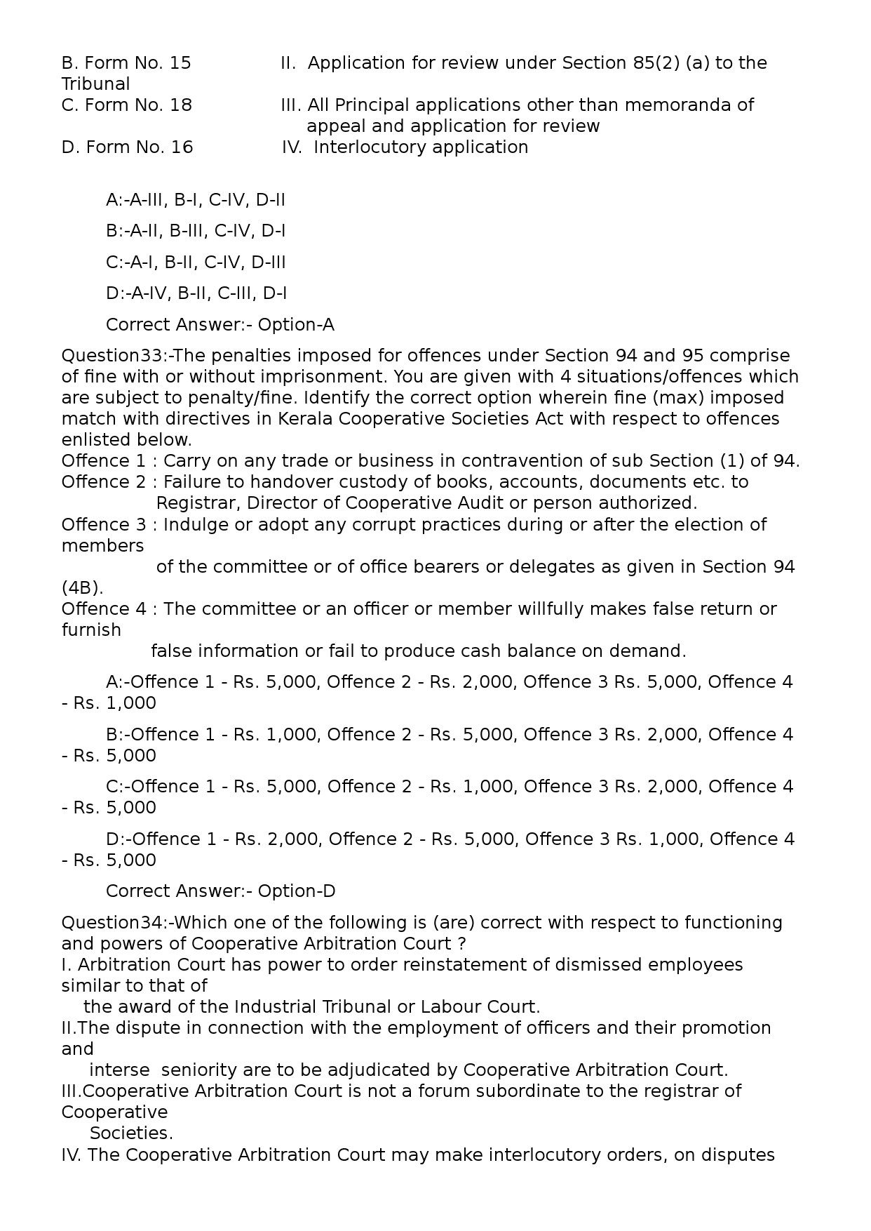 KPSC Lower Division Clerk Exam 2024 Code 872024OL 10