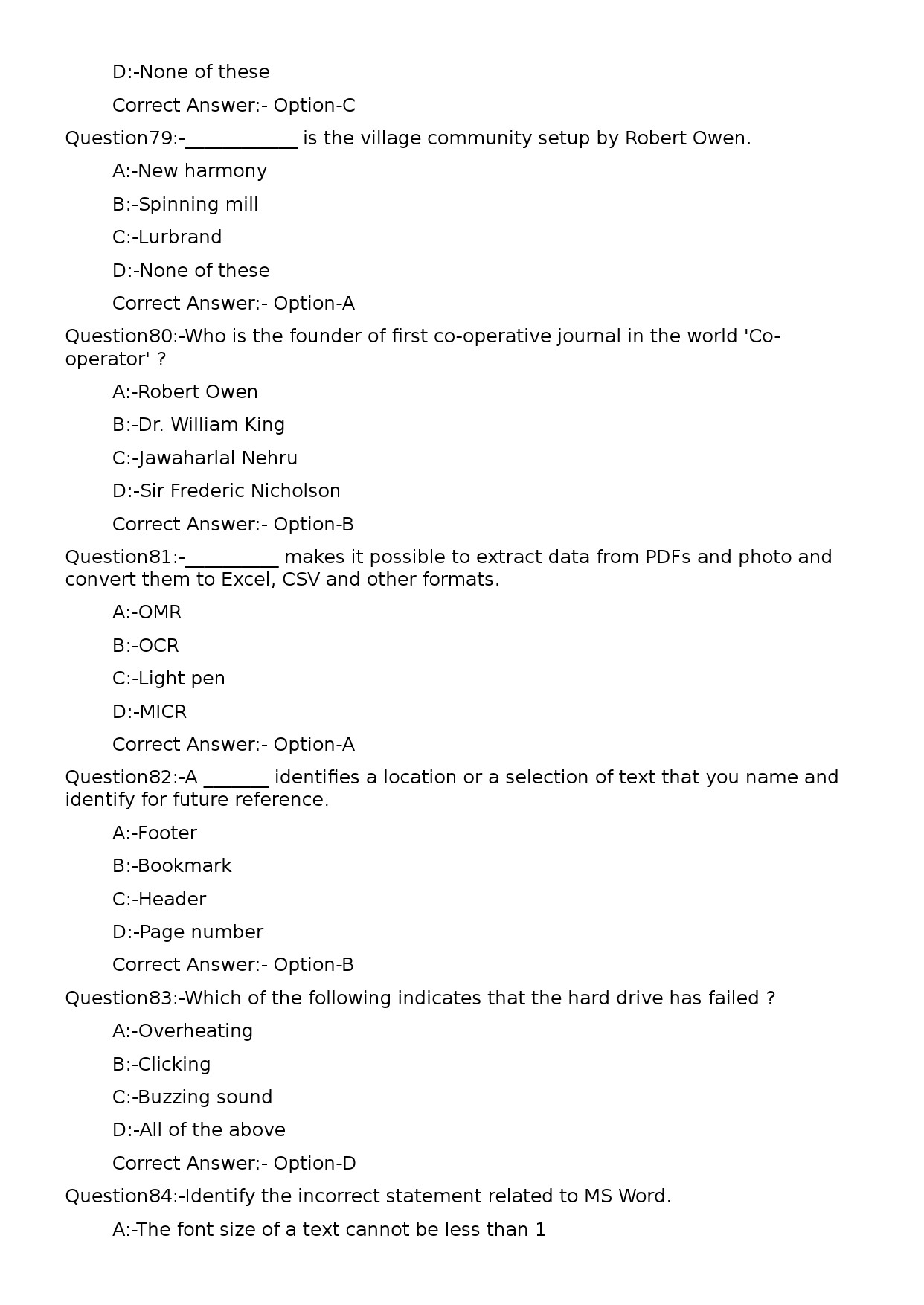 KPSC Lower Division Clerk Exam 2024 Code 872024OL 20