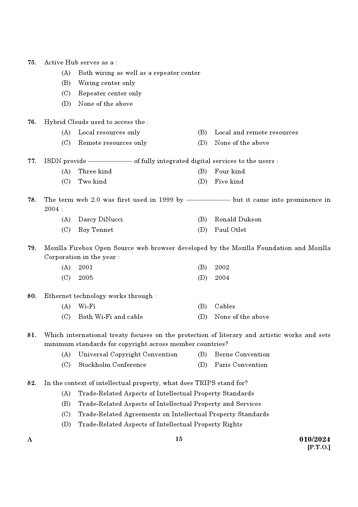 KPSC Librarian Grade III Exam 2024 Code 0102024 13