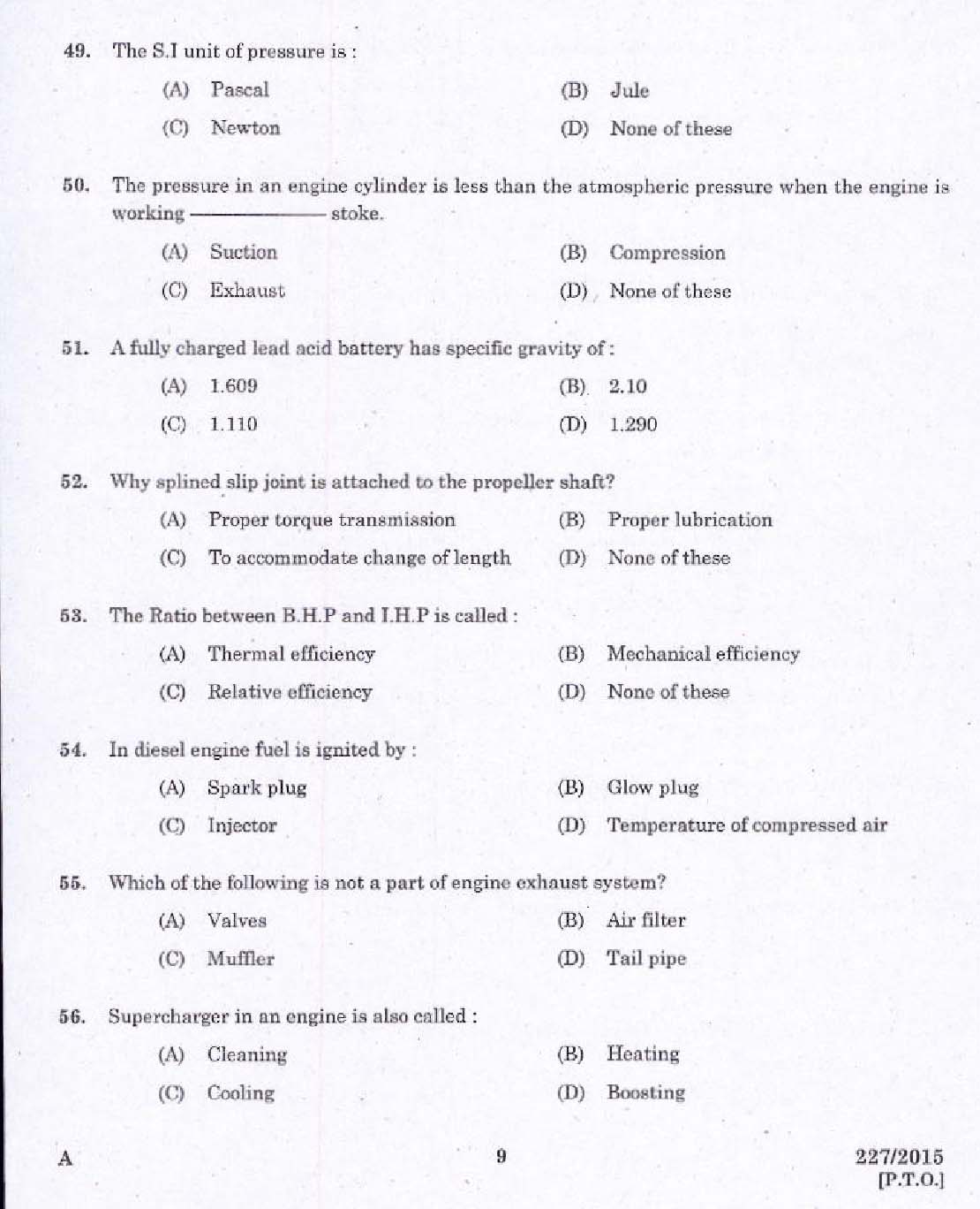 KPSC Lineman Exam 2015 Code 2272015 7