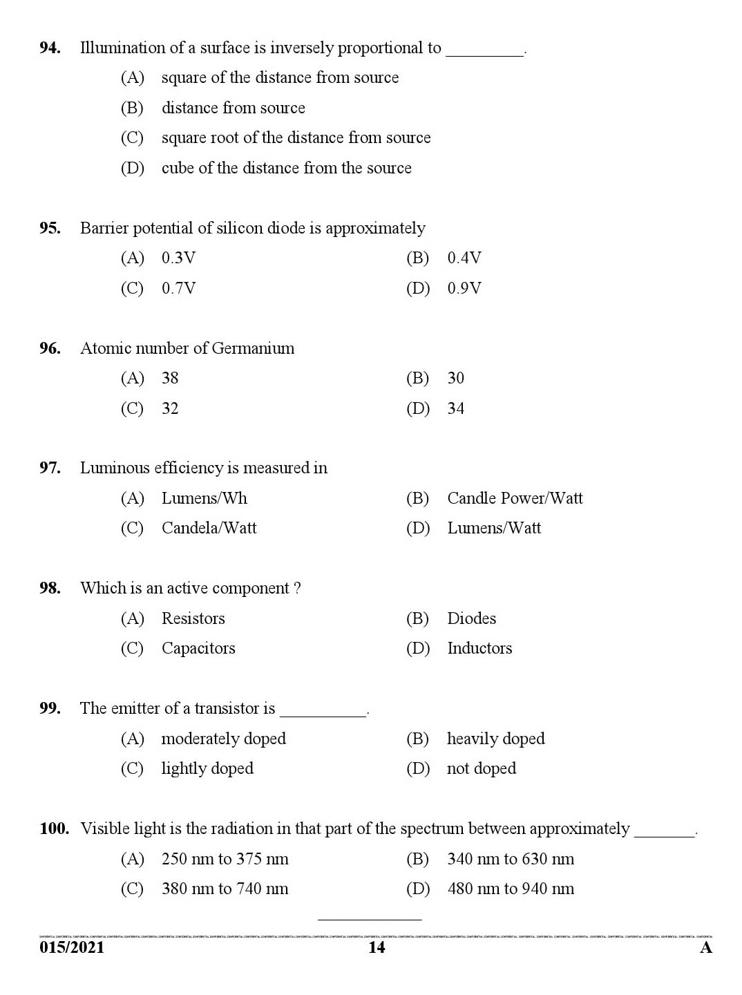 KPSC Lineman Exam 2021 Code 0152021 13