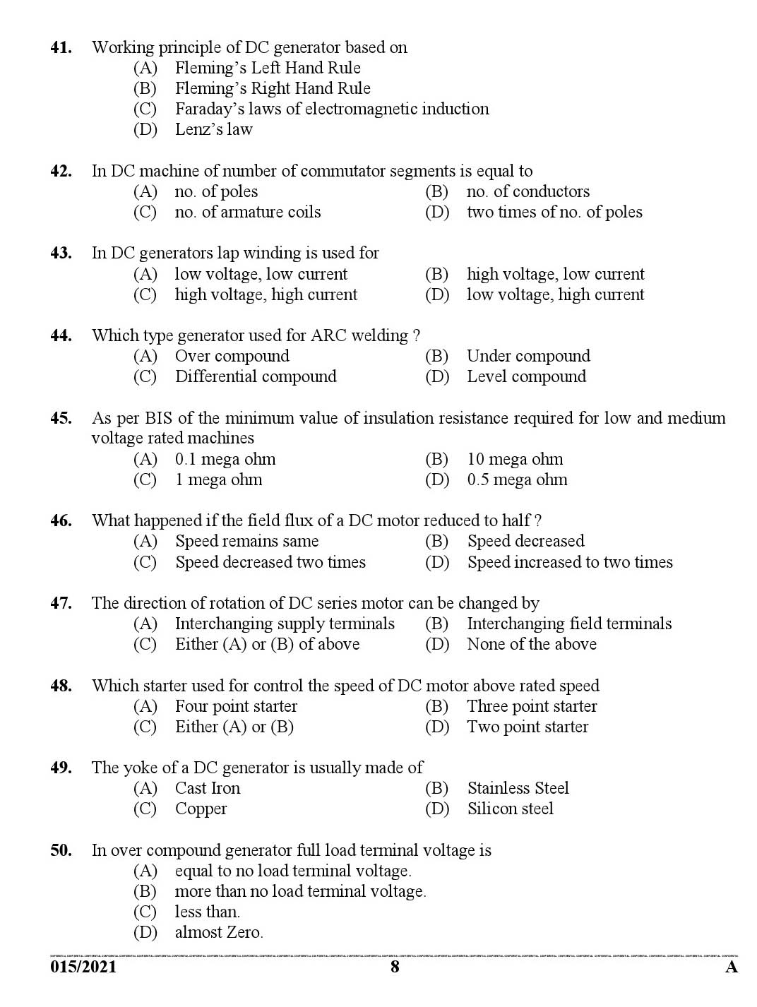 KPSC Lineman Exam 2021 Code 0152021 7