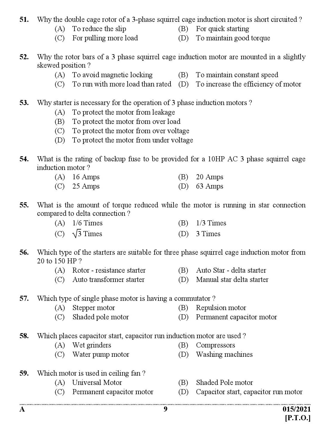 KPSC Lineman Exam 2021 Code 0152021 8