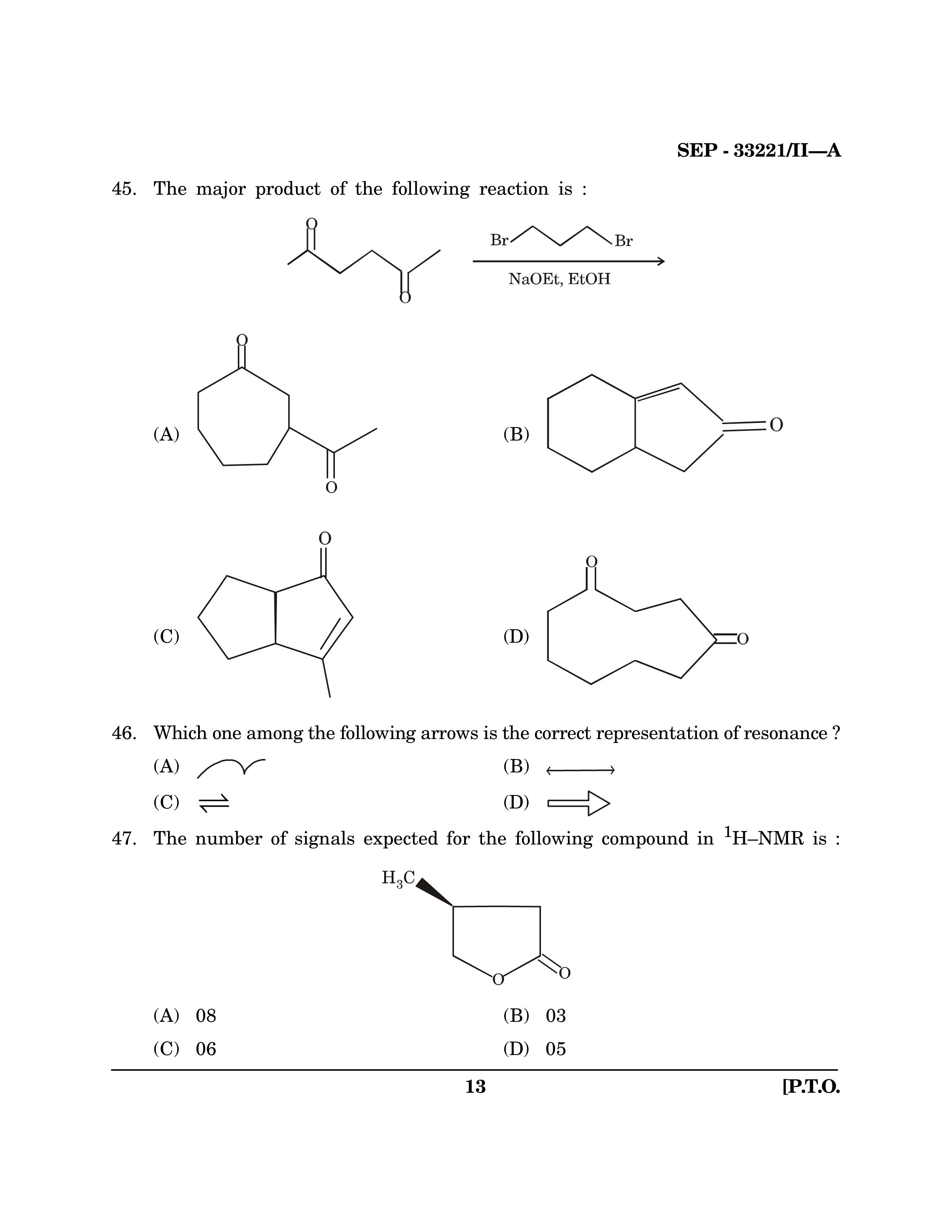 Maharashtra SET Chemical Sciences Exam Question Paper September 2021 12