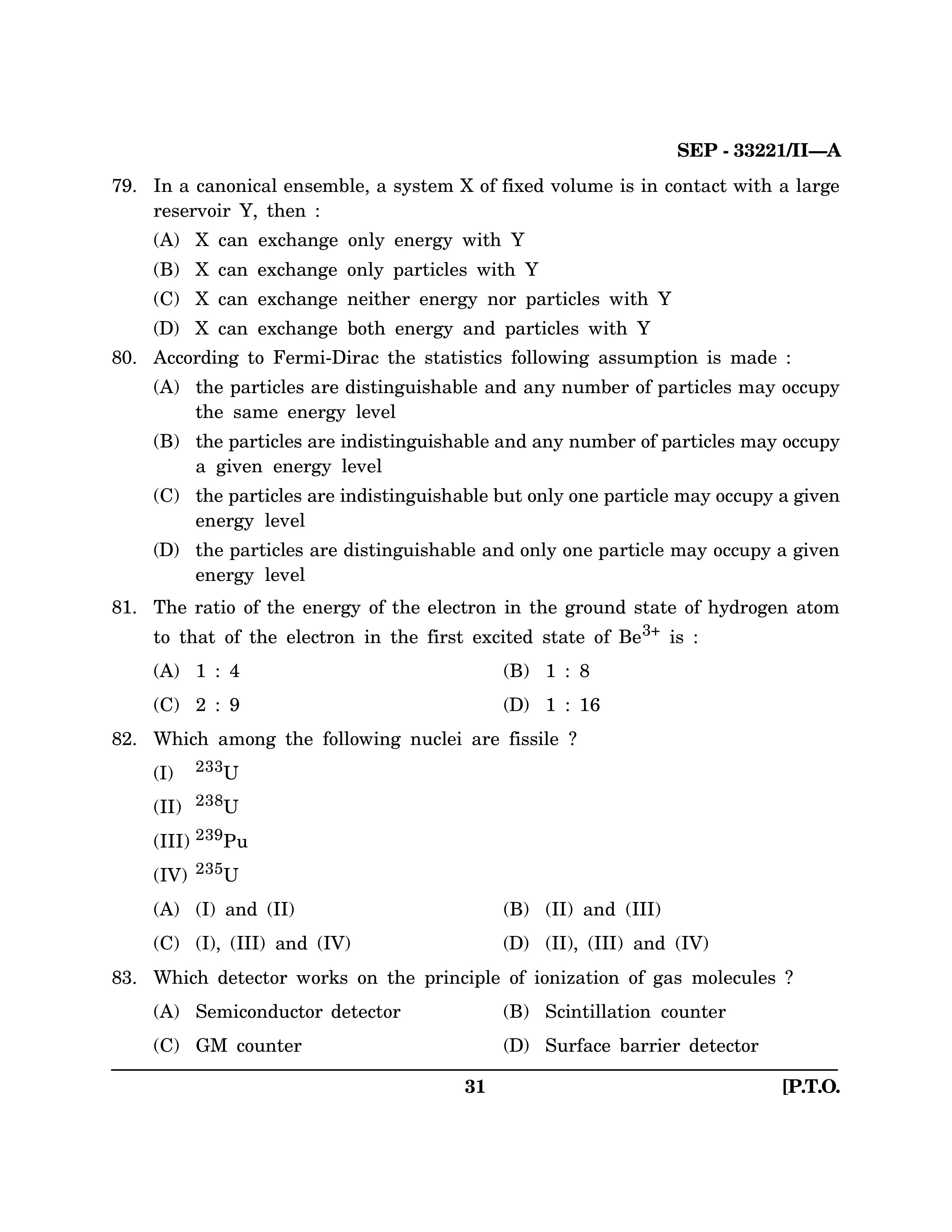 Maharashtra SET Chemical Sciences Exam Question Paper September 2021 30