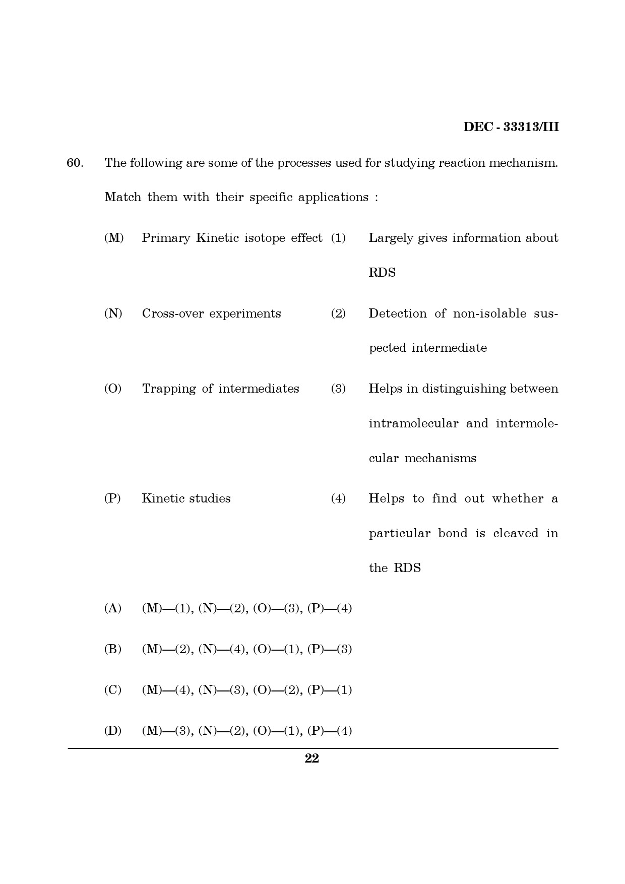 Maharashtra SET Chemical Sciences Question Paper III December 2013 21