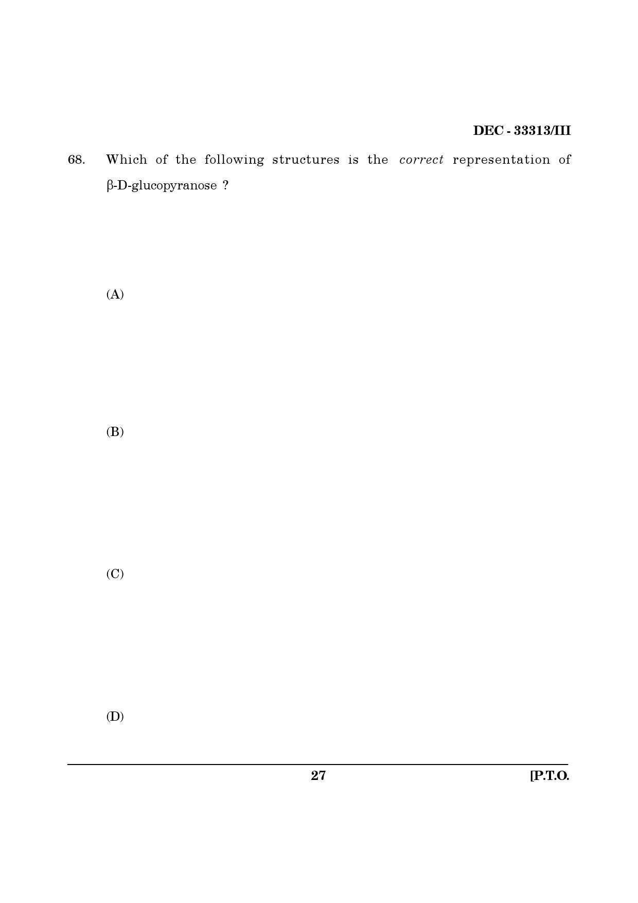 Maharashtra SET Chemical Sciences Question Paper III December 2013 26
