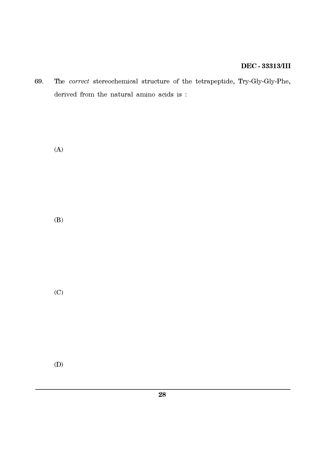 Maharashtra SET Chemical Sciences Question Paper III December 2013 27