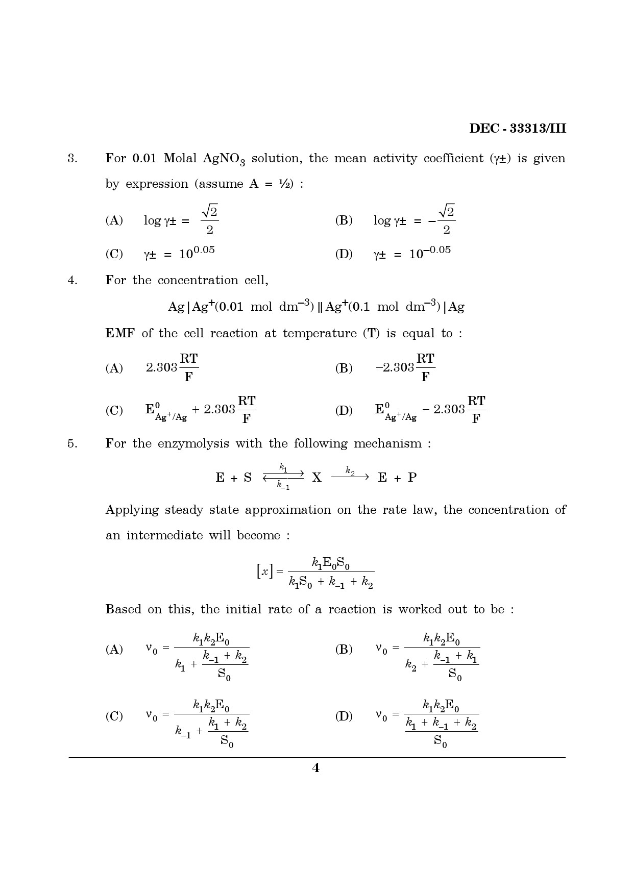 Maharashtra SET Chemical Sciences Question Paper III December 2013 3