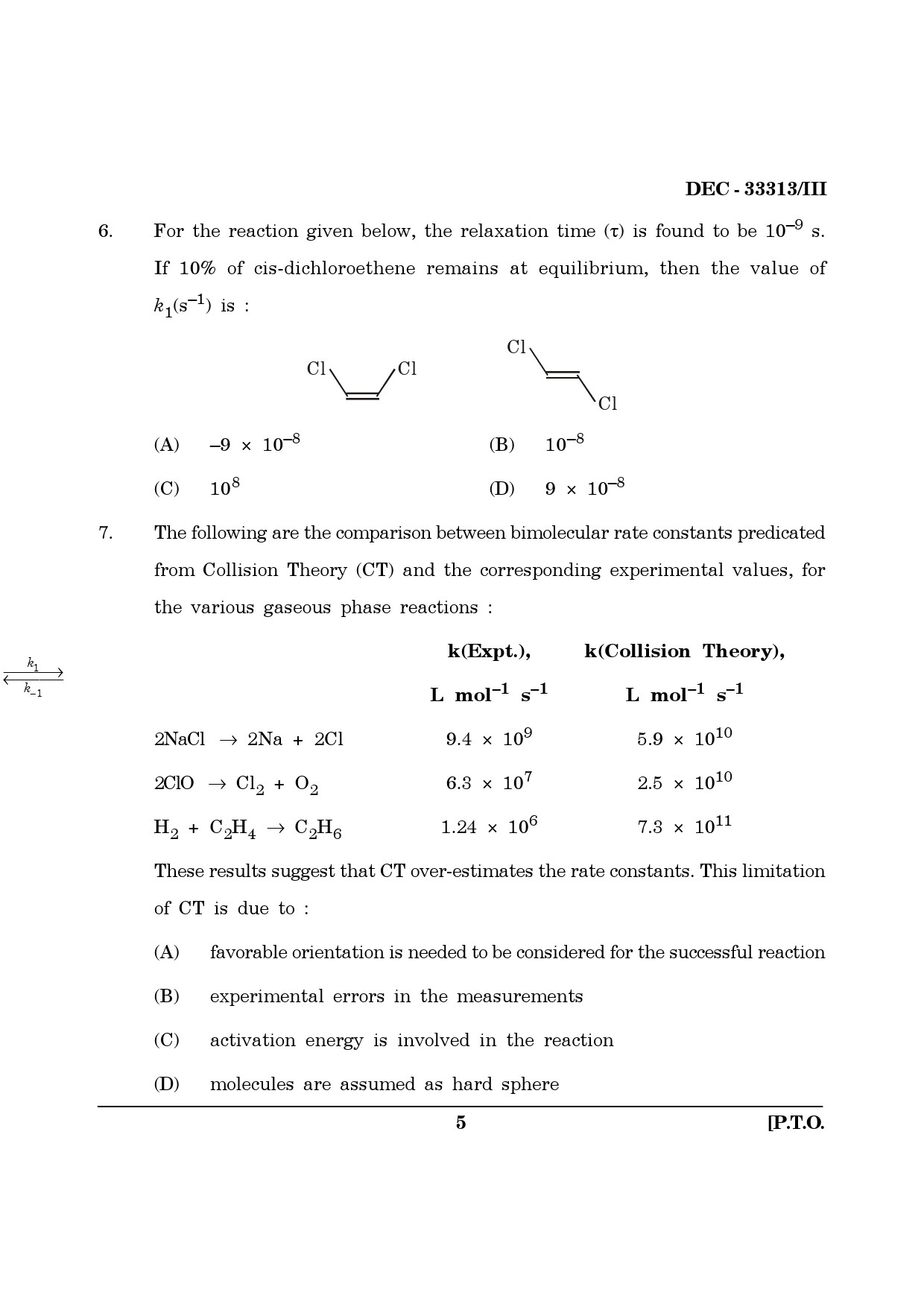 Maharashtra SET Chemical Sciences Question Paper III December 2013 4