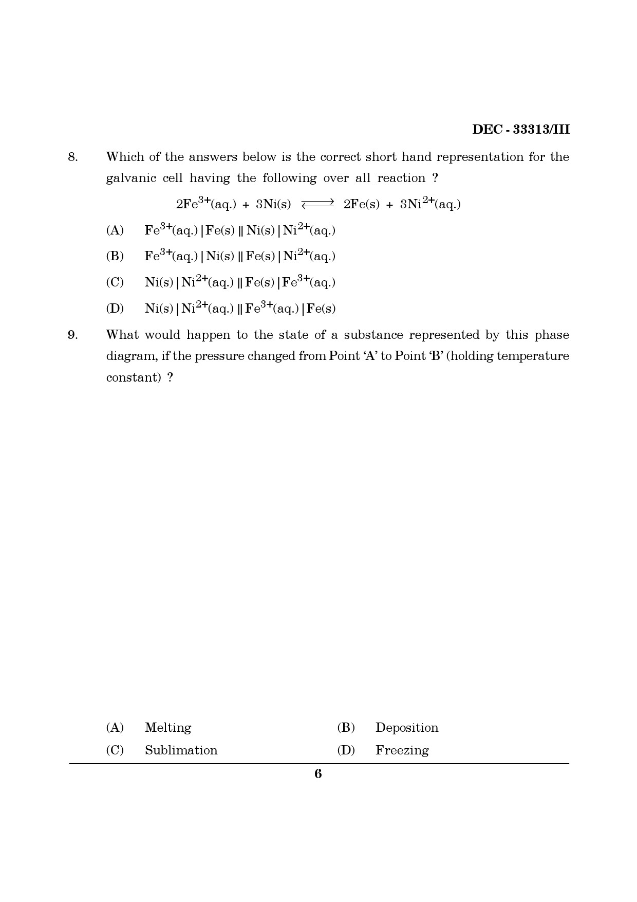 Maharashtra SET Chemical Sciences Question Paper III December 2013 5