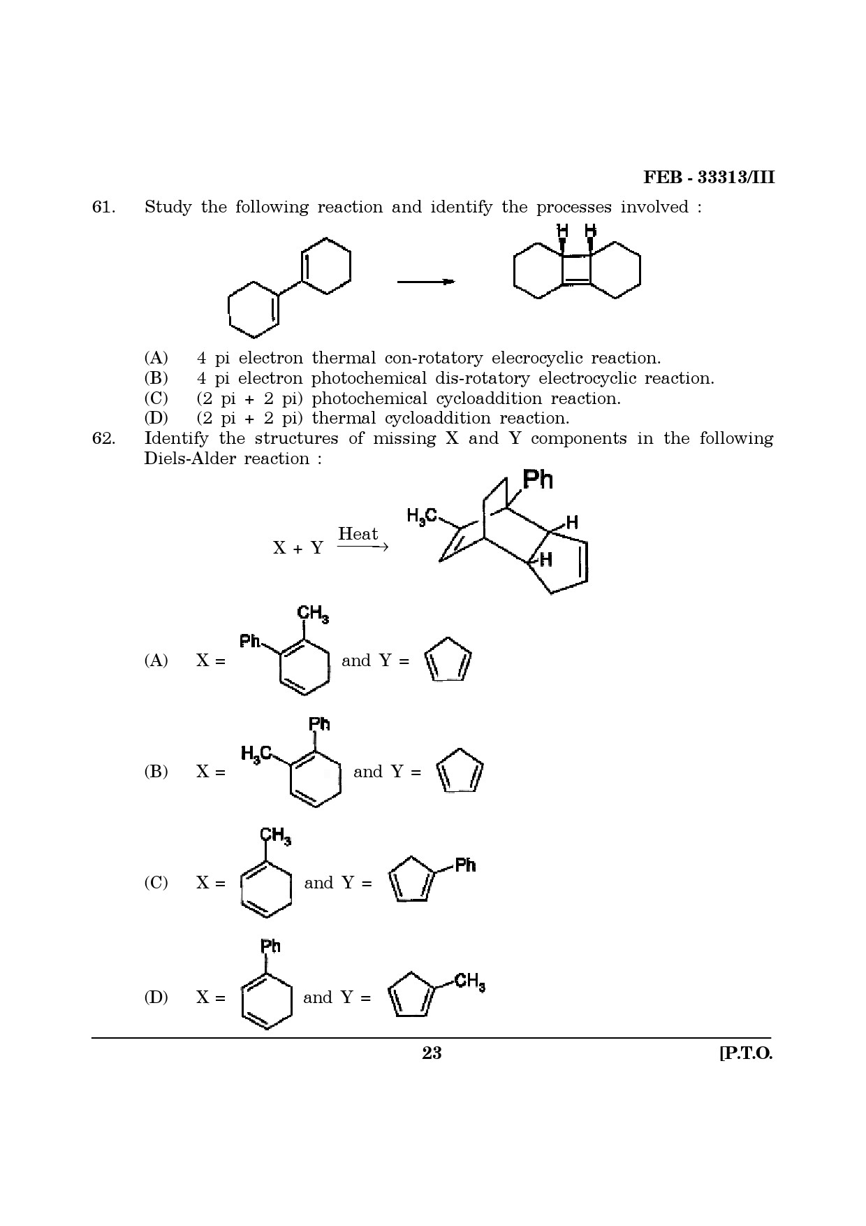 Maharashtra SET Chemical Sciences Question Paper III February 2013 23