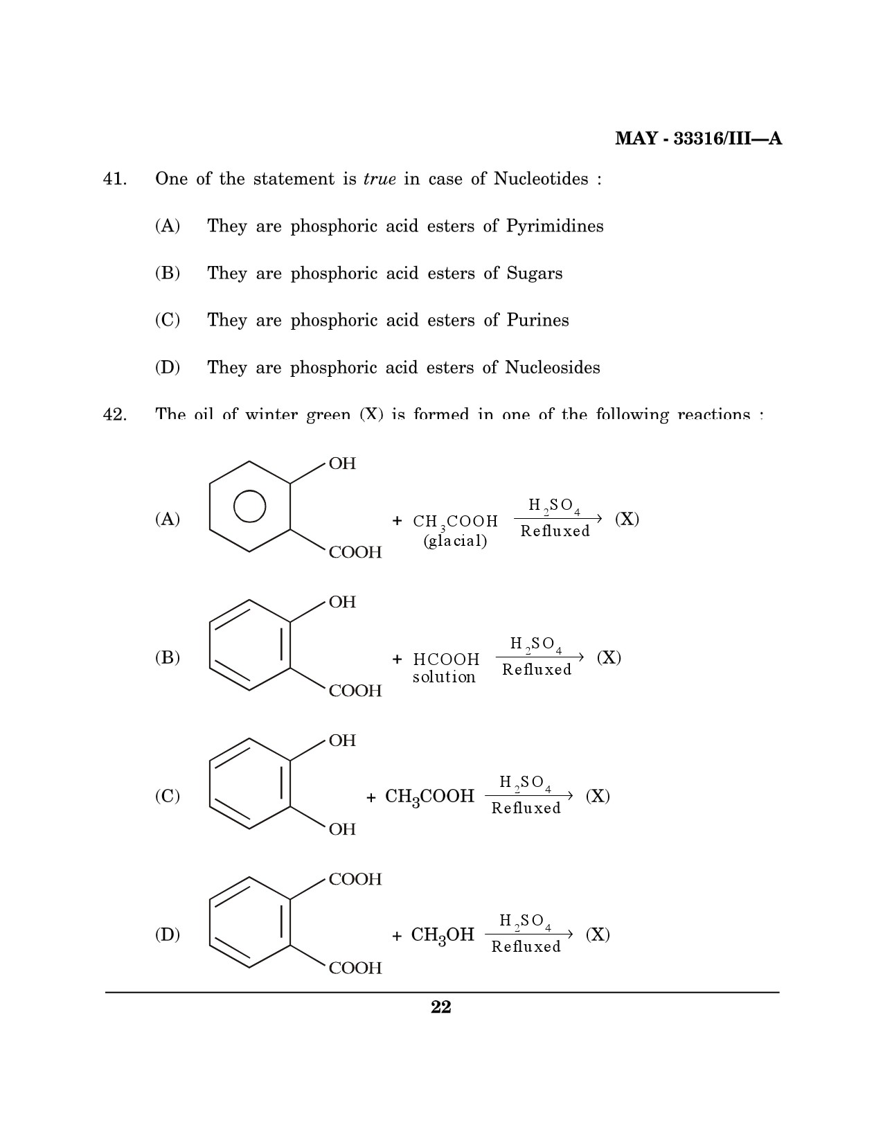 Maharashtra SET Chemical Sciences Question Paper III May 2016 21