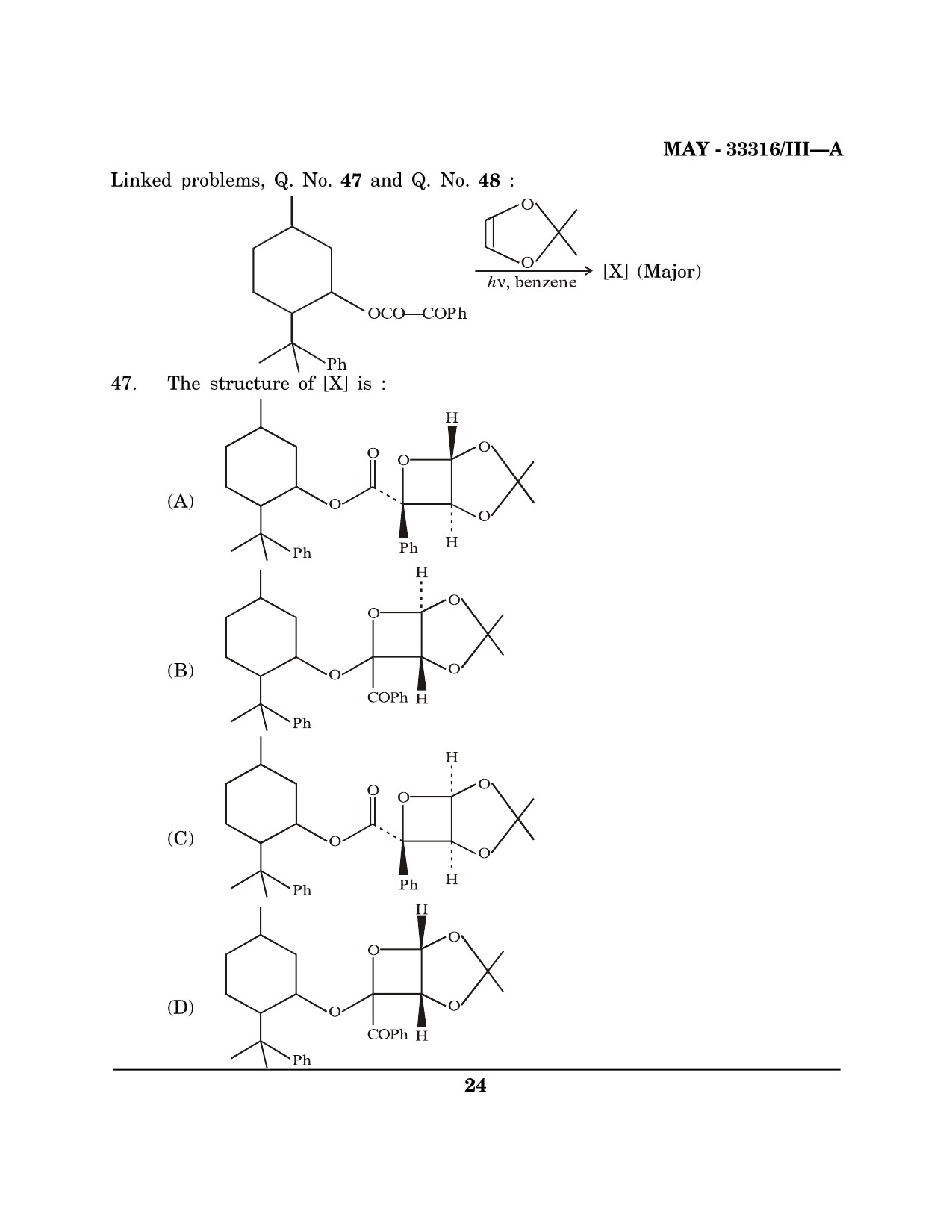Maharashtra SET Chemical Sciences Question Paper III May 2016 23