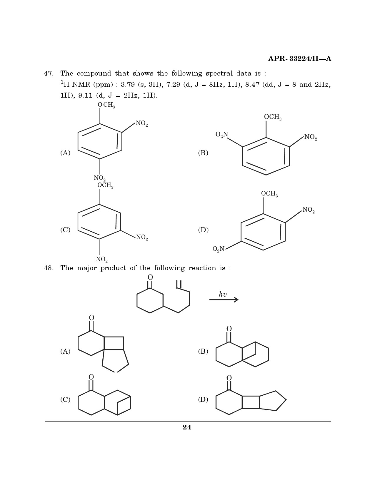 MH SET Chemical Sciences Question Paper II April 2024 23