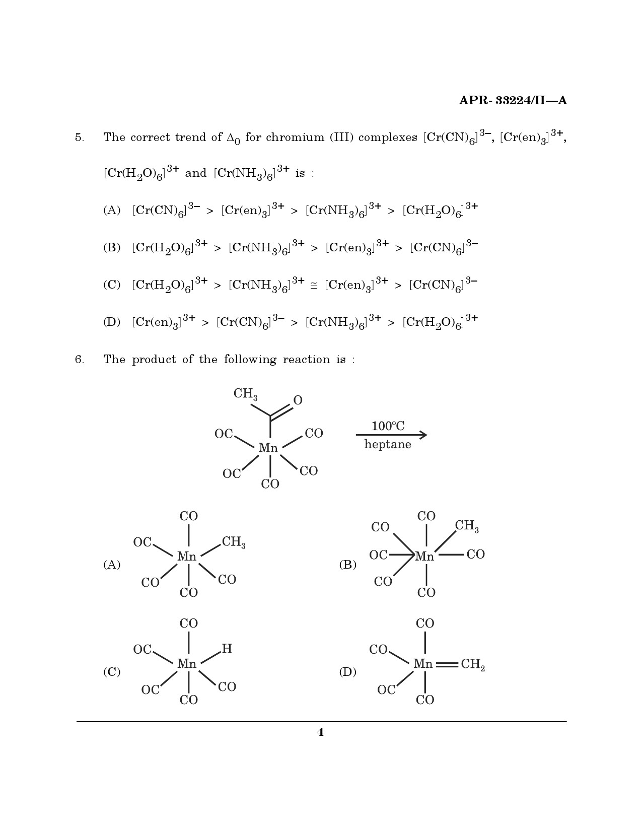 MH SET Chemical Sciences Question Paper II April 2024 3