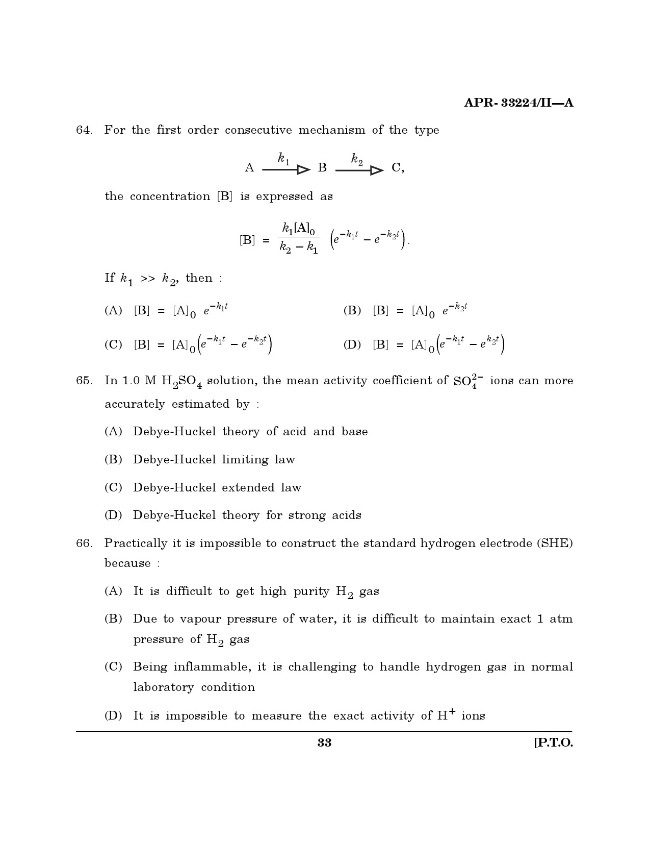 MH SET Chemical Sciences Question Paper II April 2024 32