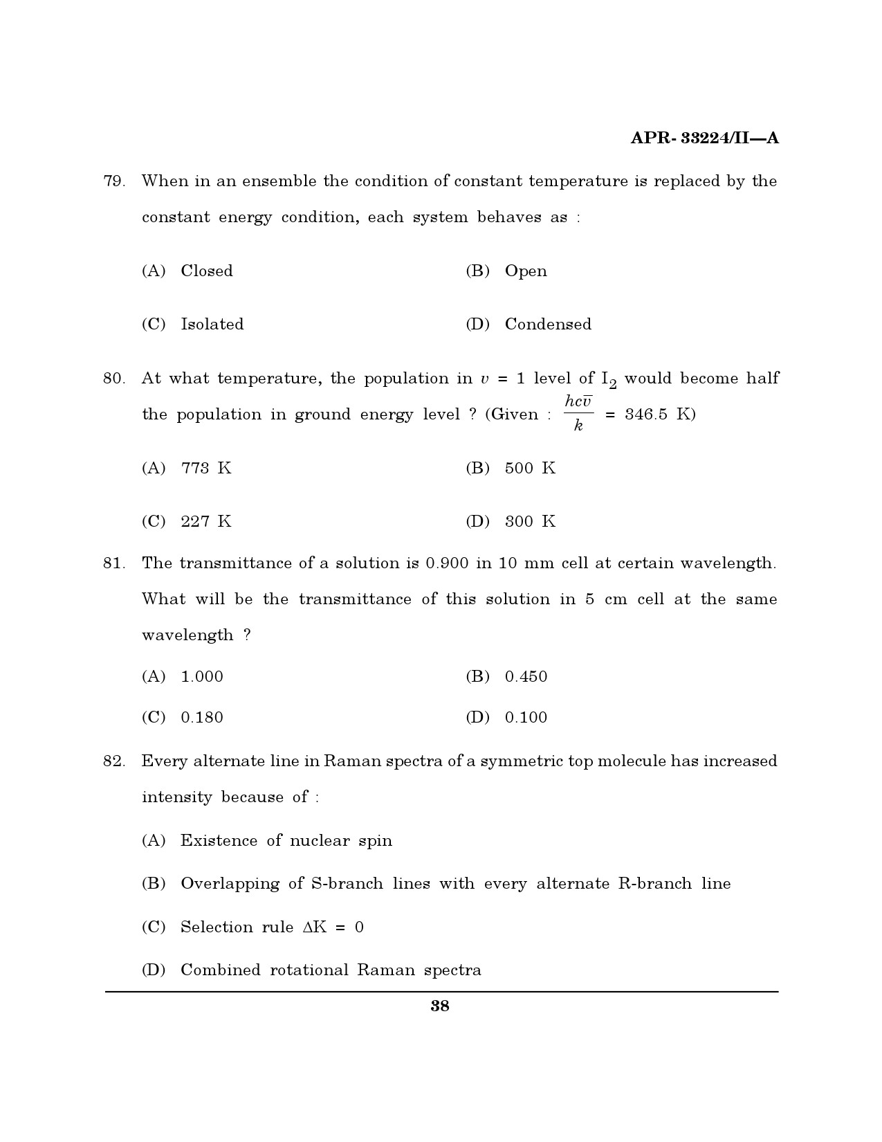 MH SET Chemical Sciences Question Paper II April 2024 37