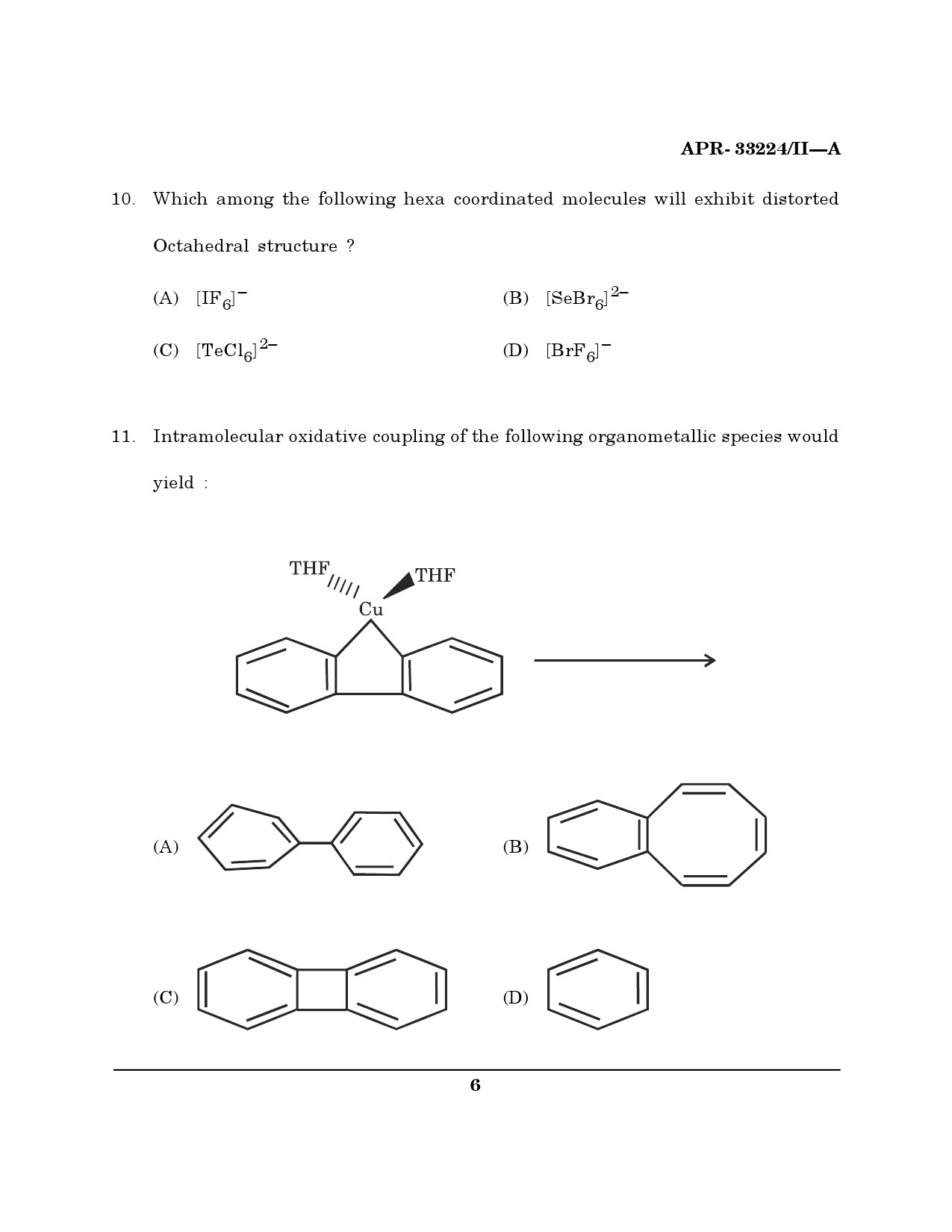 MH SET Chemical Sciences Question Paper II April 2024 5