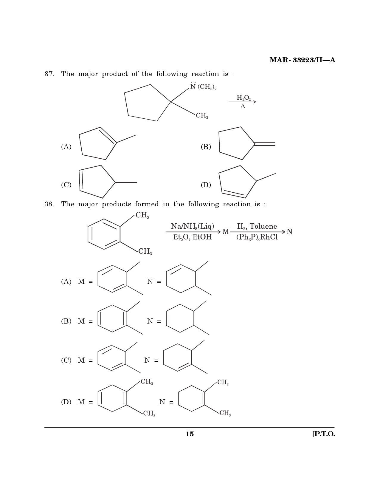 MH SET Chemical Sciences Question Paper II March 2023 14