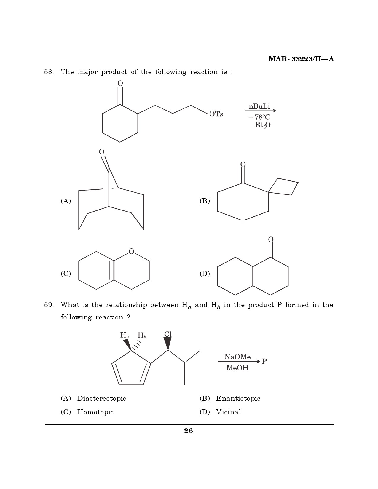 MH SET Chemical Sciences Question Paper II March 2023 25