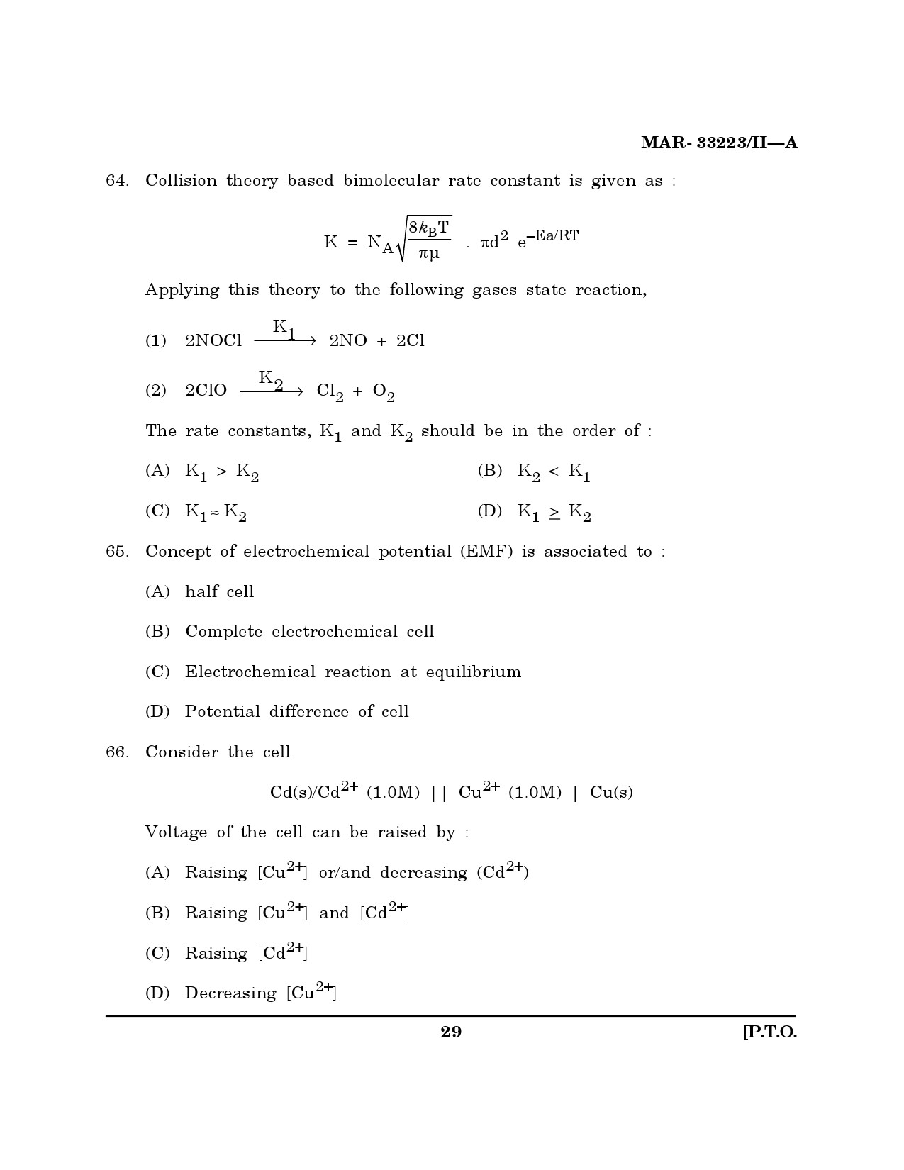 MH SET Chemical Sciences Question Paper II March 2023 28