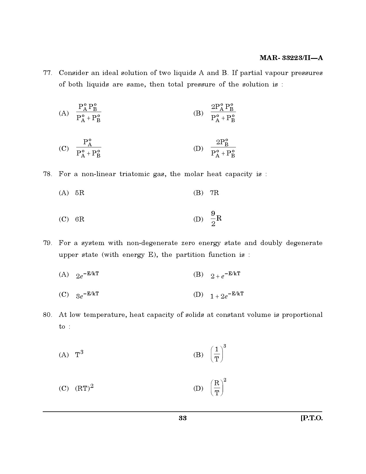 MH SET Chemical Sciences Question Paper II March 2023 32