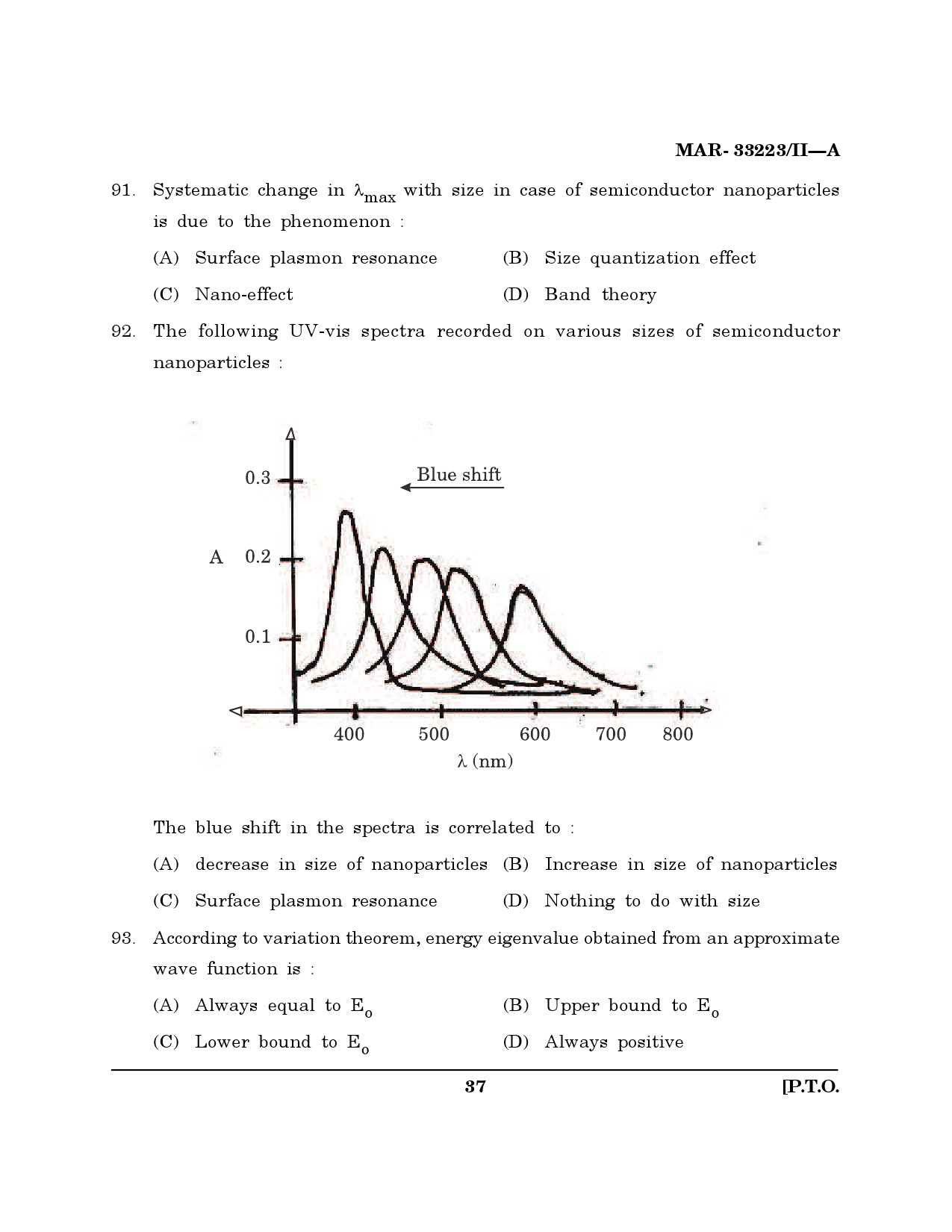 MH SET Chemical Sciences Question Paper II March 2023 36