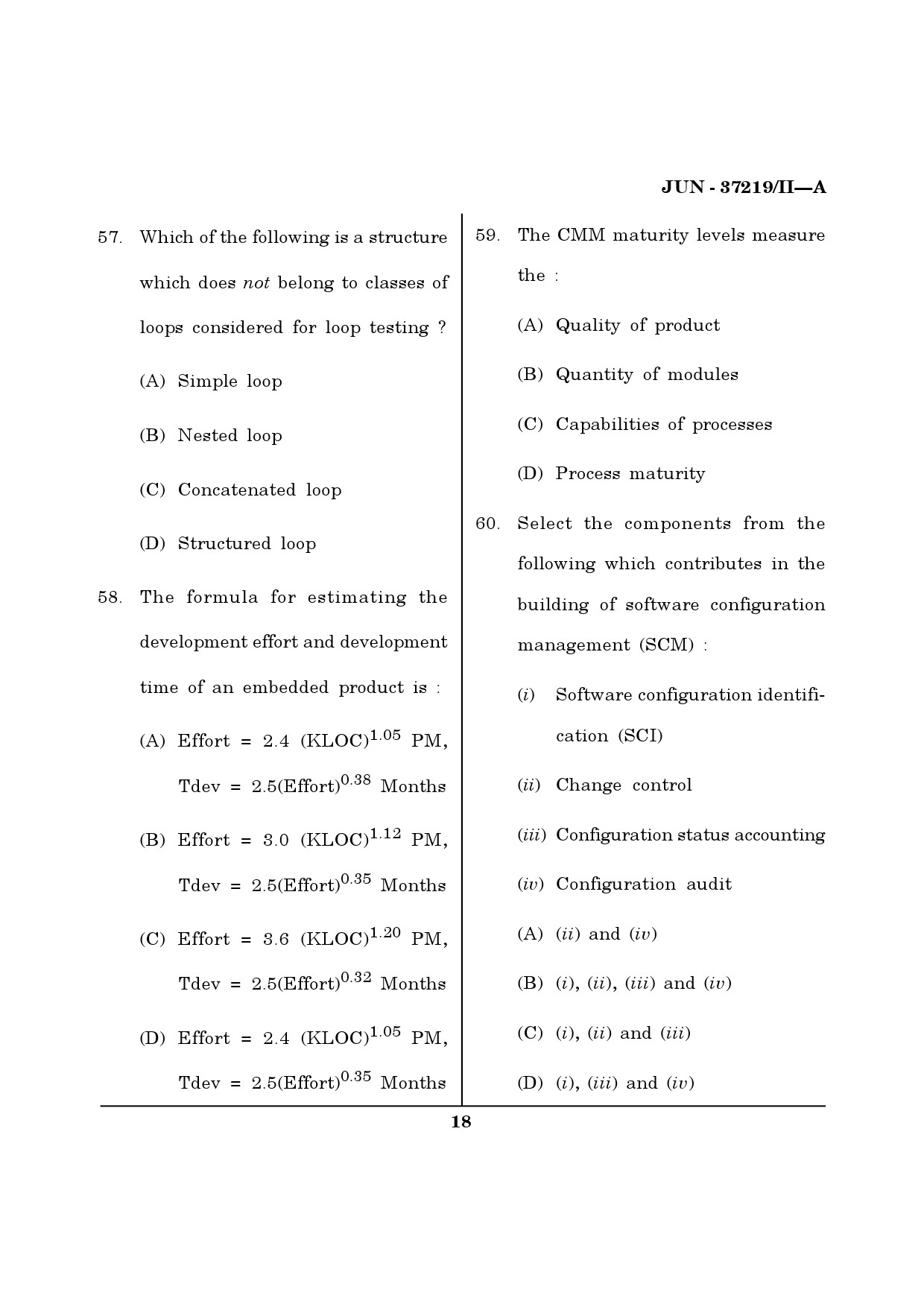 Maharashtra SET Computer Science and Application Question Paper II June 2019 17