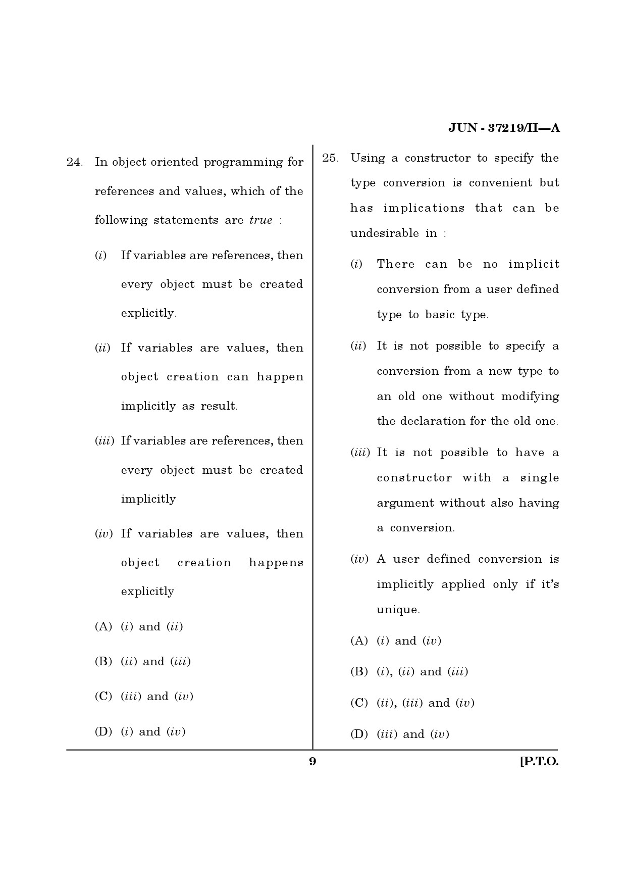 Maharashtra SET Computer Science and Application Question Paper II June 2019 8