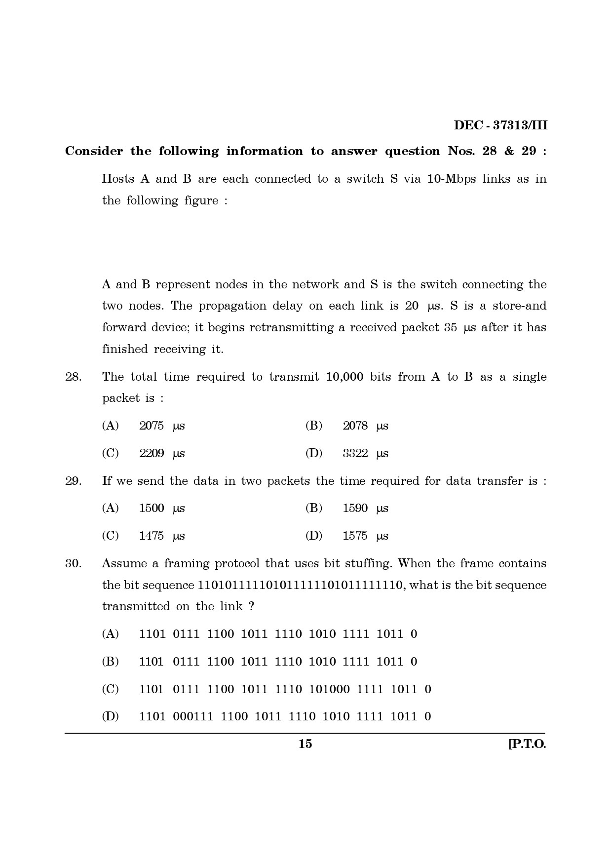 Maharashtra SET Computer Science and Application Question Paper III December 2013 14