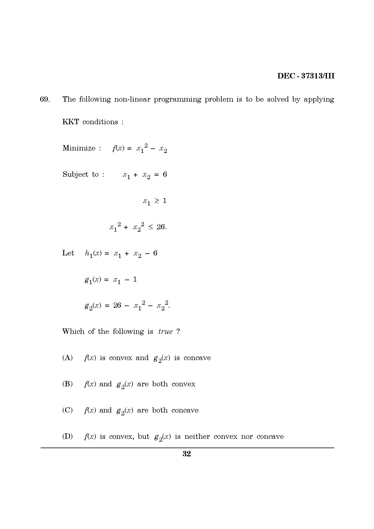 Maharashtra SET Computer Science and Application Question Paper III December 2013 31