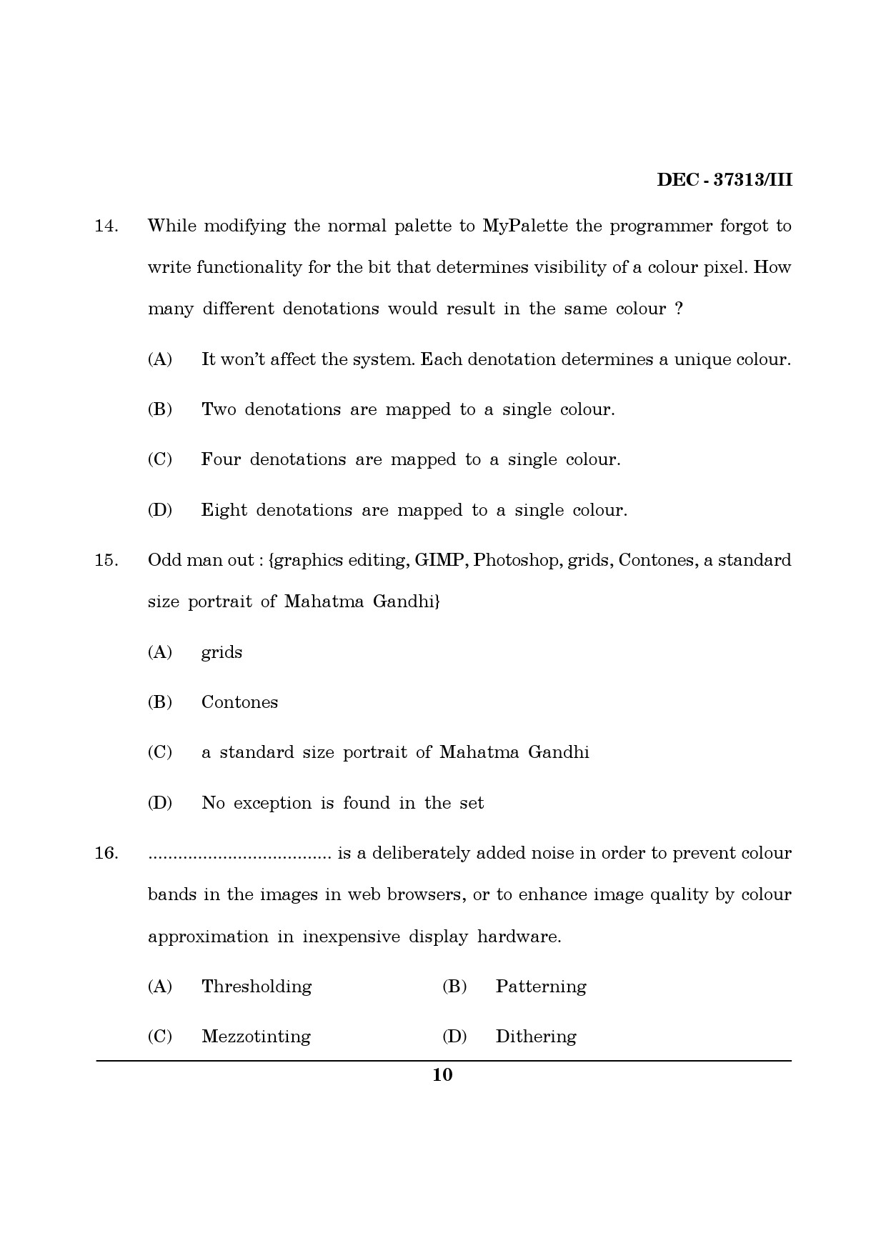 Maharashtra SET Computer Science and Application Question Paper III December 2013 9