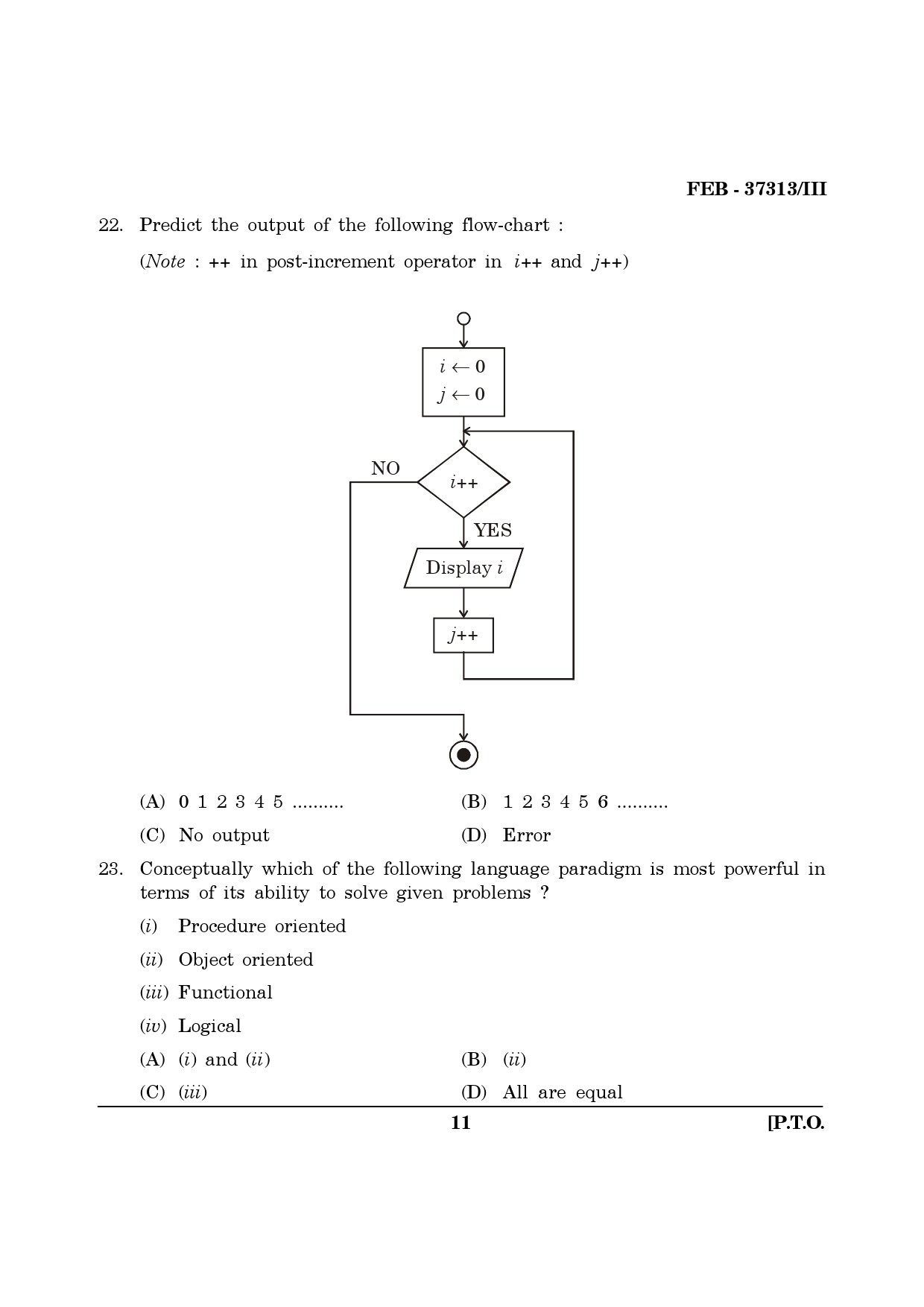 Maharashtra SET Computer Science and Application Question Paper III February 2013 11